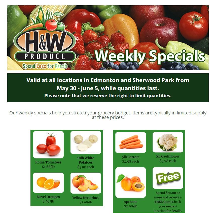 H&W Produce - Weekly Flyer Specials