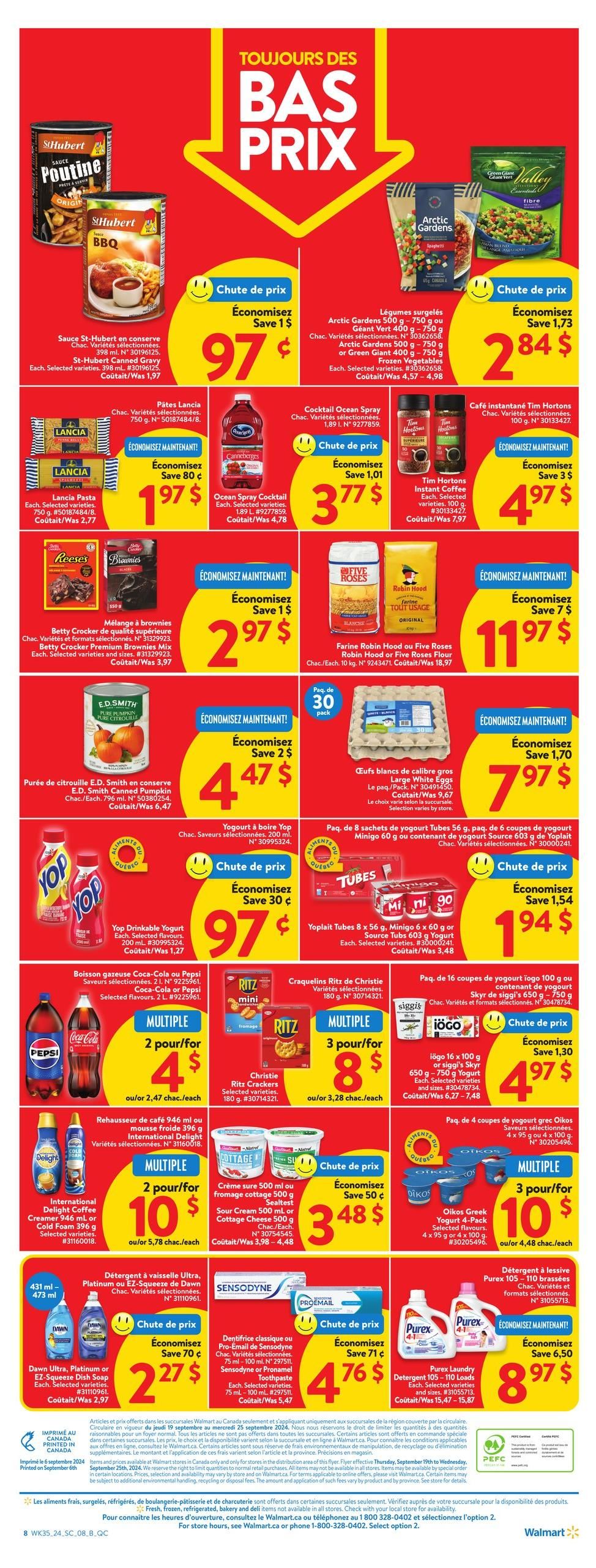 Walmart Canada Weekly Flyer Specials from Sep 19th to Sep 25th 2024 Flyers Online
