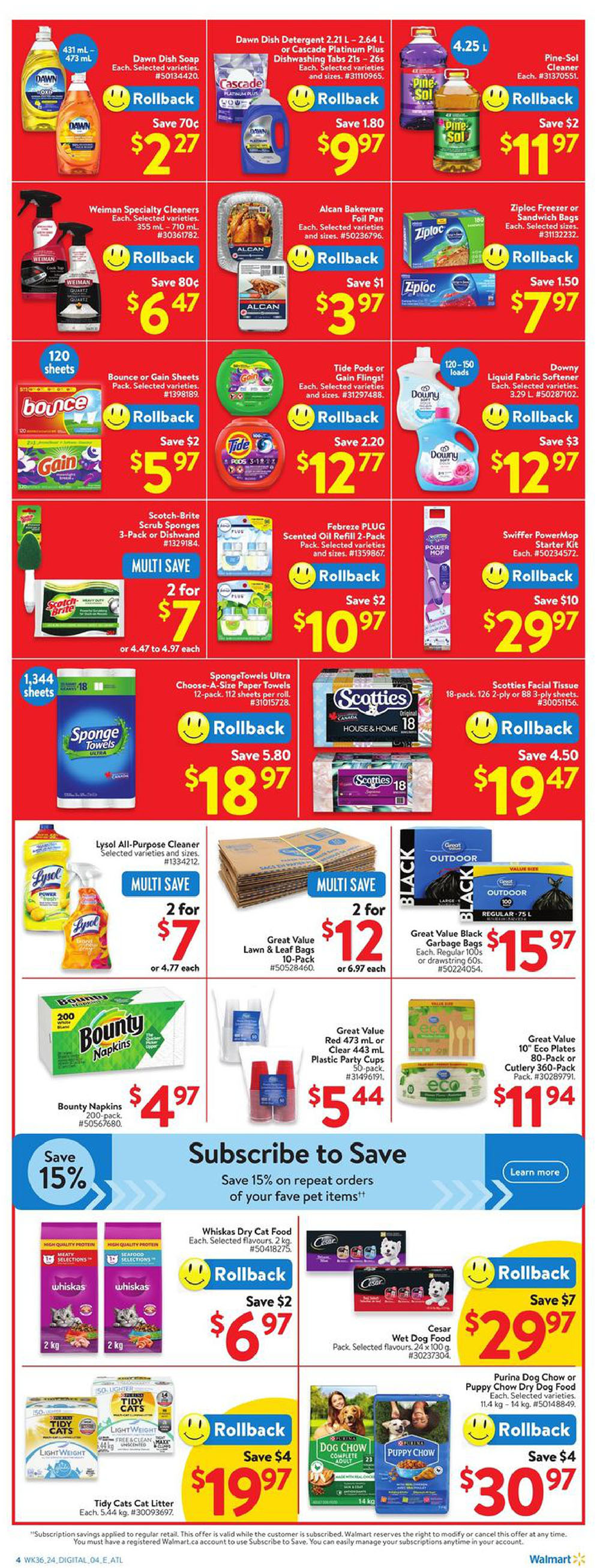 Walmart Canada Atlantic Canada Weekly Flyer Specials from Sep 26th to Oct 2nd 2024 Flyers