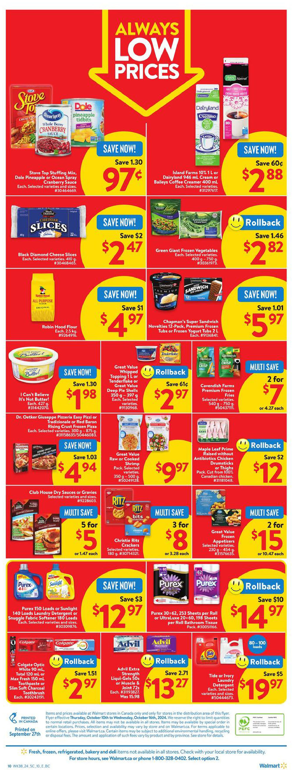 Walmart Canada Western Canada Weekly Flyer Specials from Oct 10th