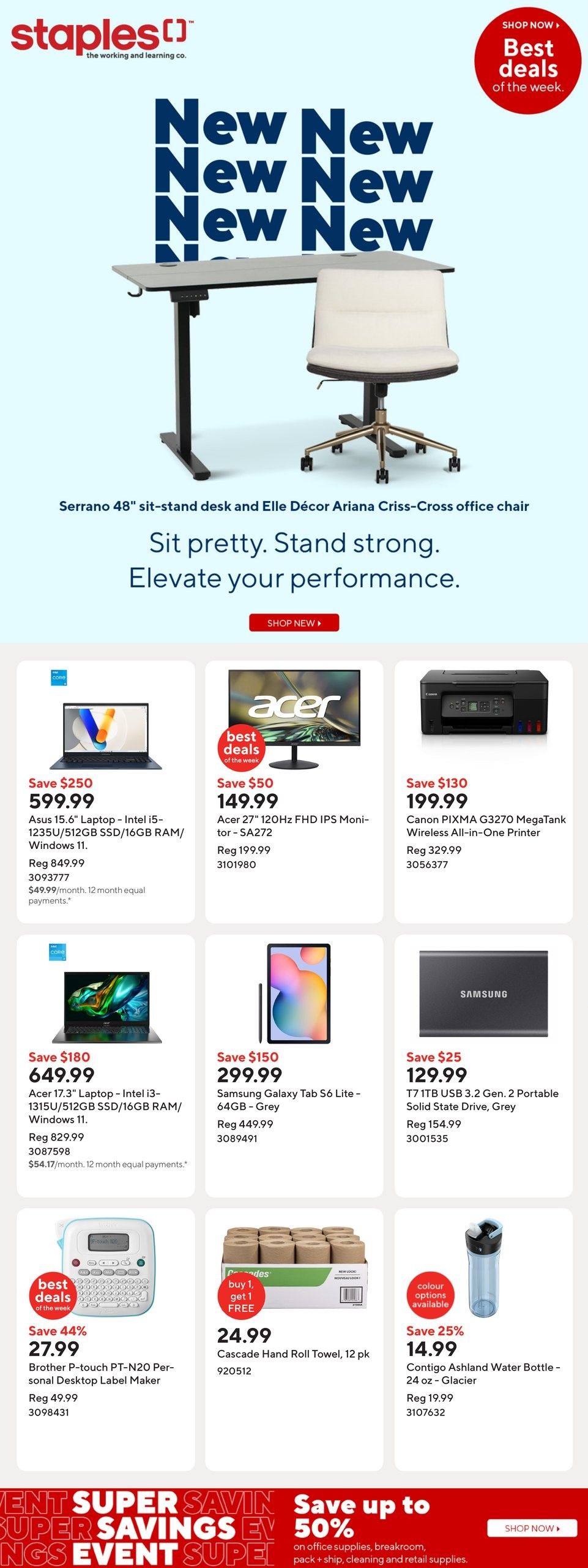 Staples - Weekly Flyer Specials - Valid from April 16 to 22, 2025 - Page 1