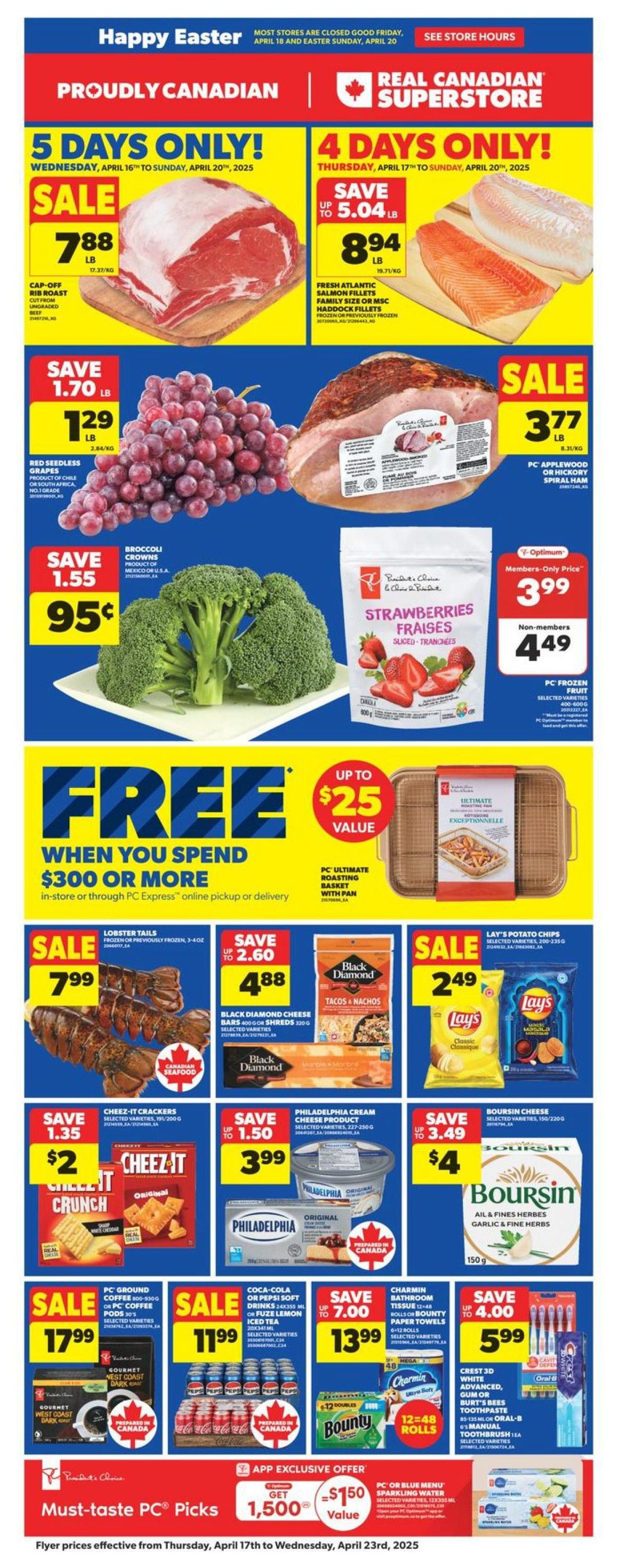 Real Canadian Superstore - Ontario - Weekly Flyer Specials - Valid from April 17 to 23, 2025 - Page 1