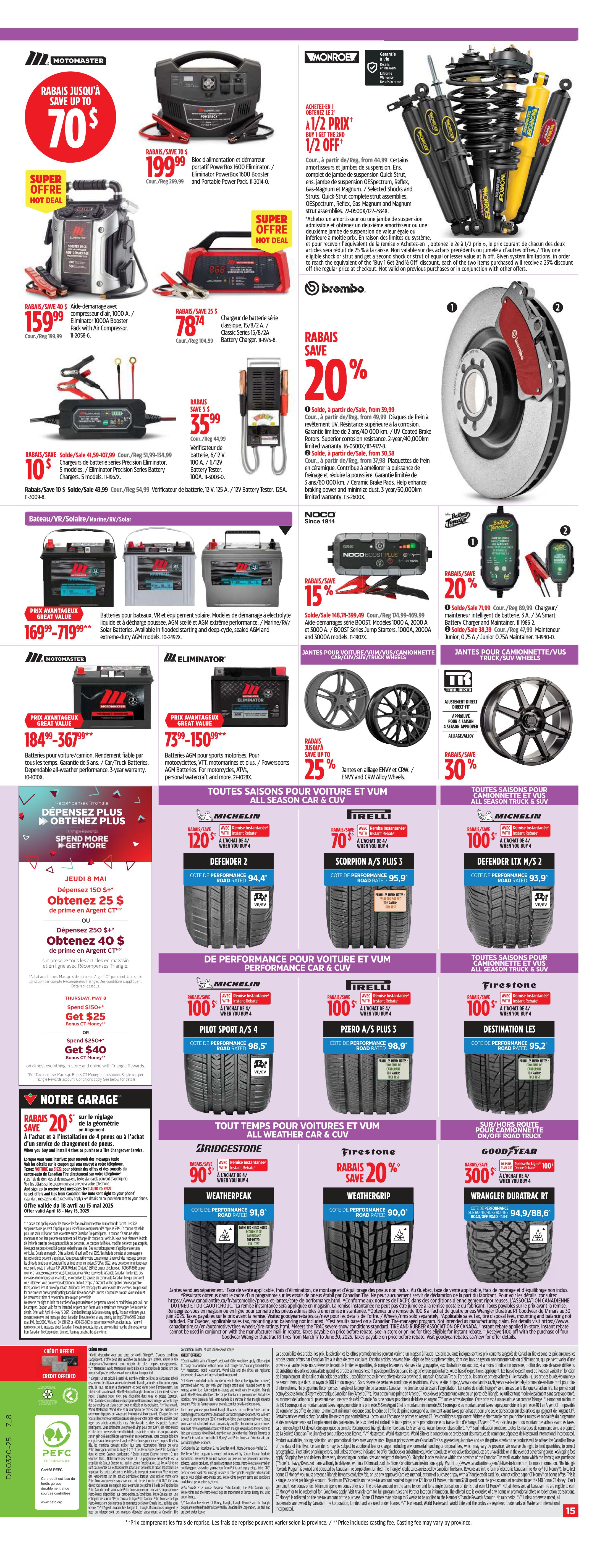 Canadian Tire - Quebec - Weekly Flyer Specials - Valid from May 8 to 14, 2025 - Page 15