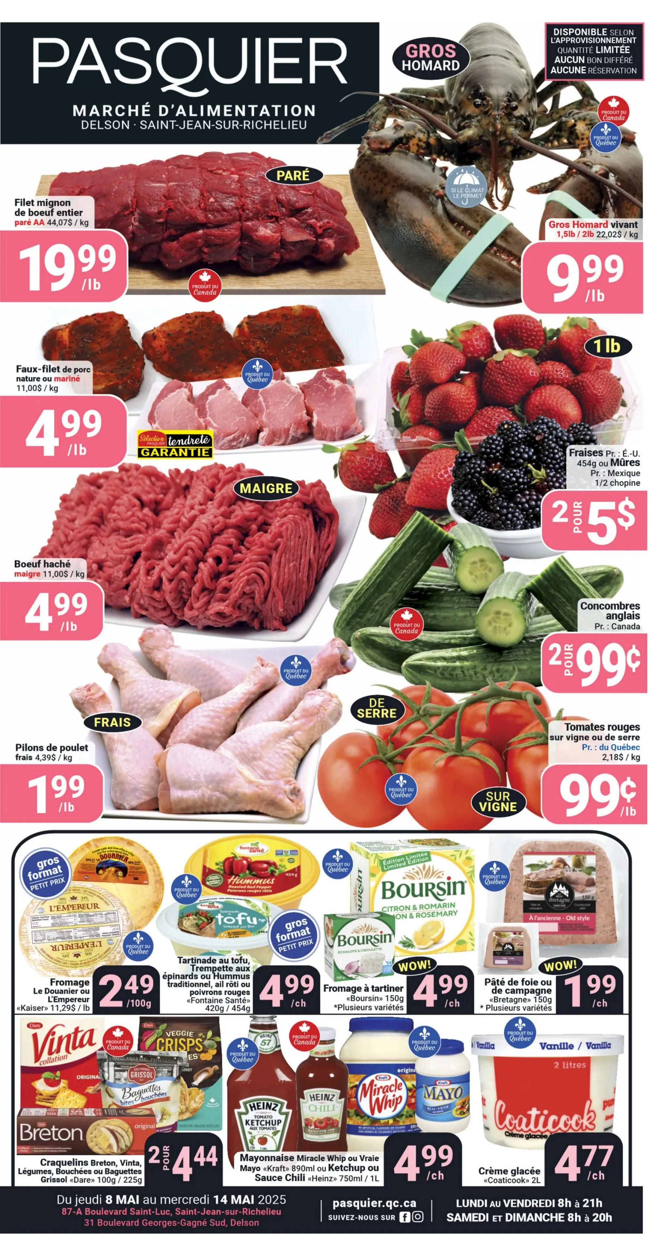 Pasquier - Weekly Flyer Specials - Valid from May 8 to 14, 2025 - Page 1