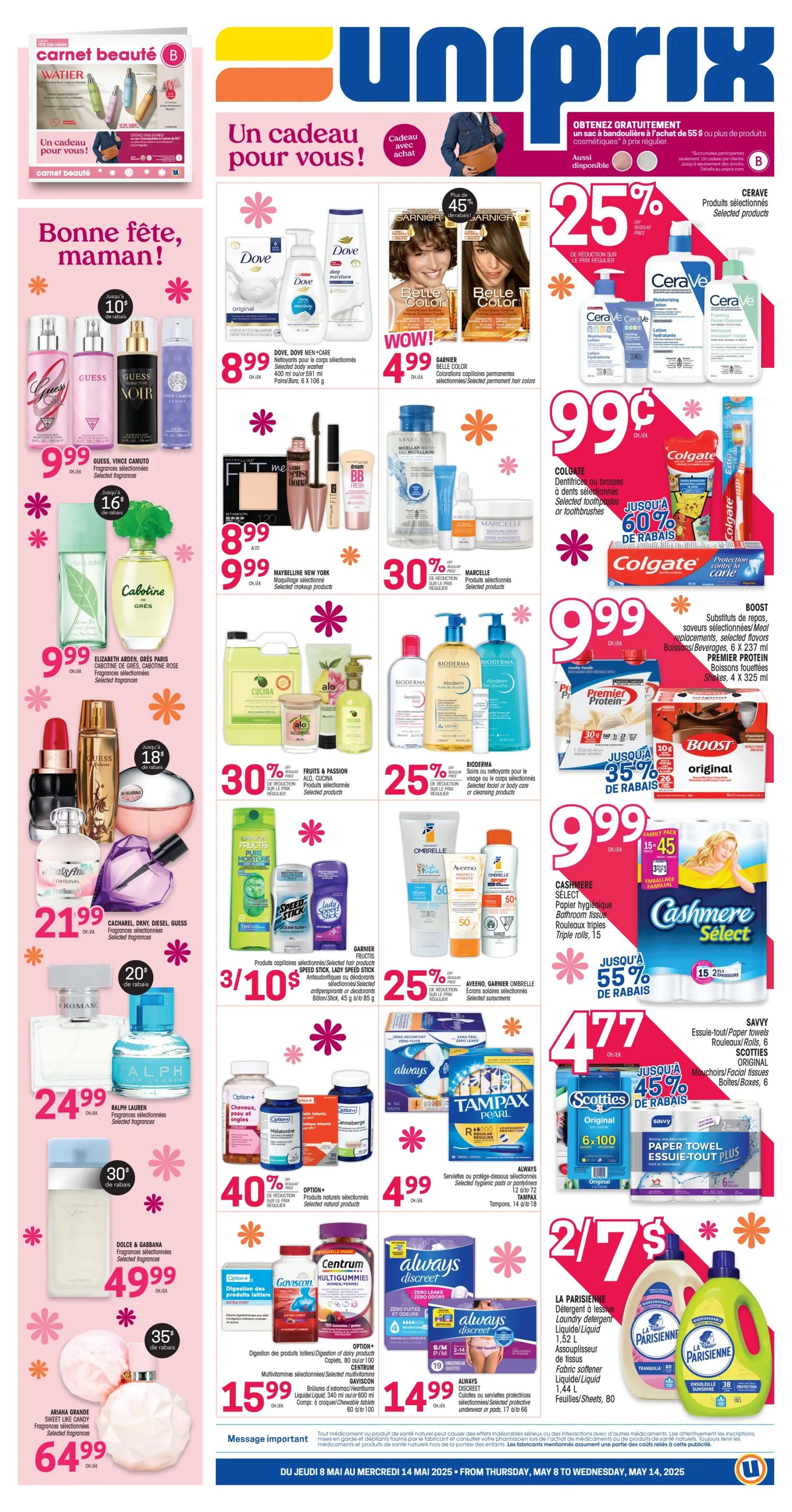 Uniprix - Weekly Flyer Specials - Valid from May 8 to 14, 2025 - Page 1