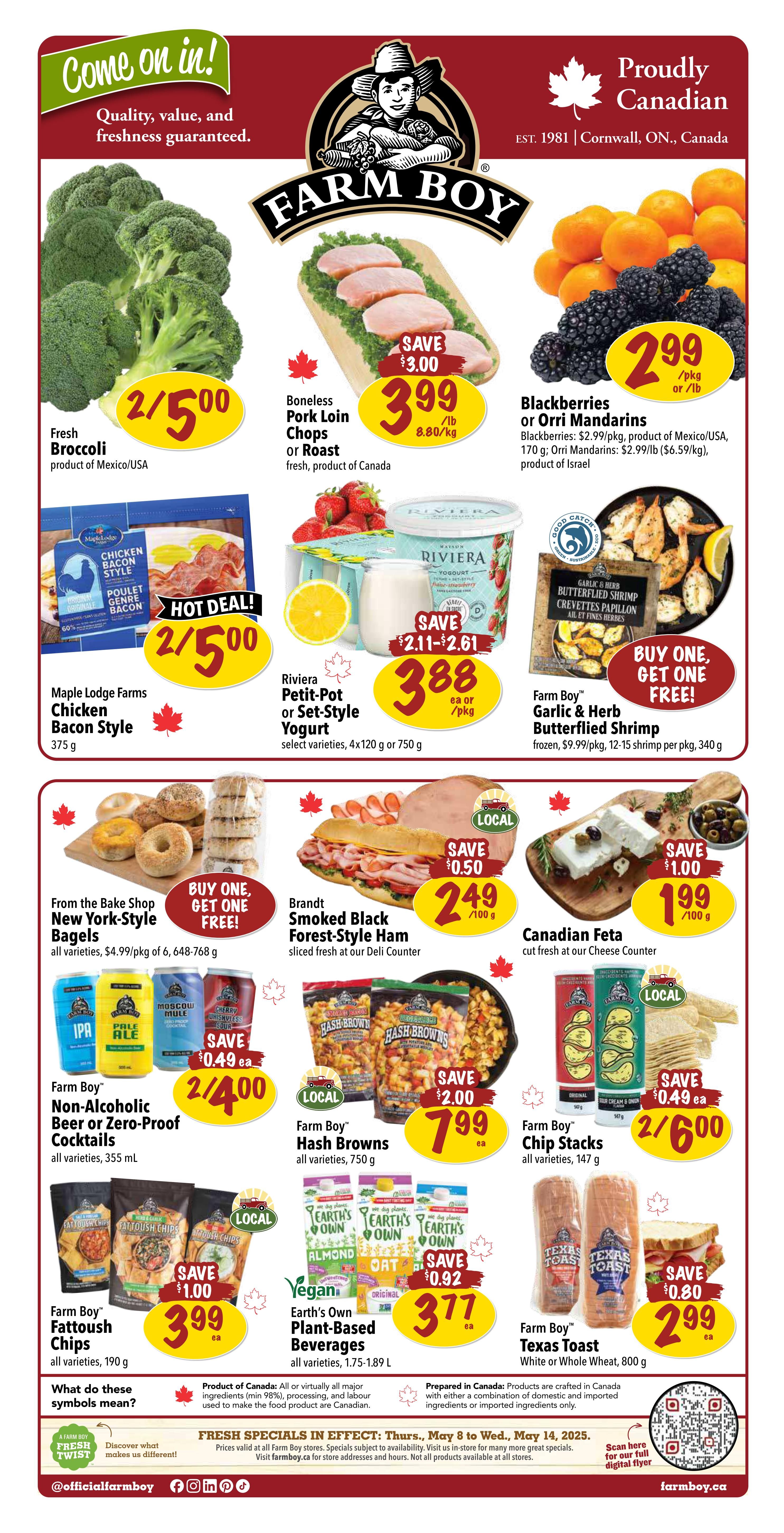 Farm Boy - Weekly Flyer Specials - Valid from May 8 to 14, 2025 - Page 1