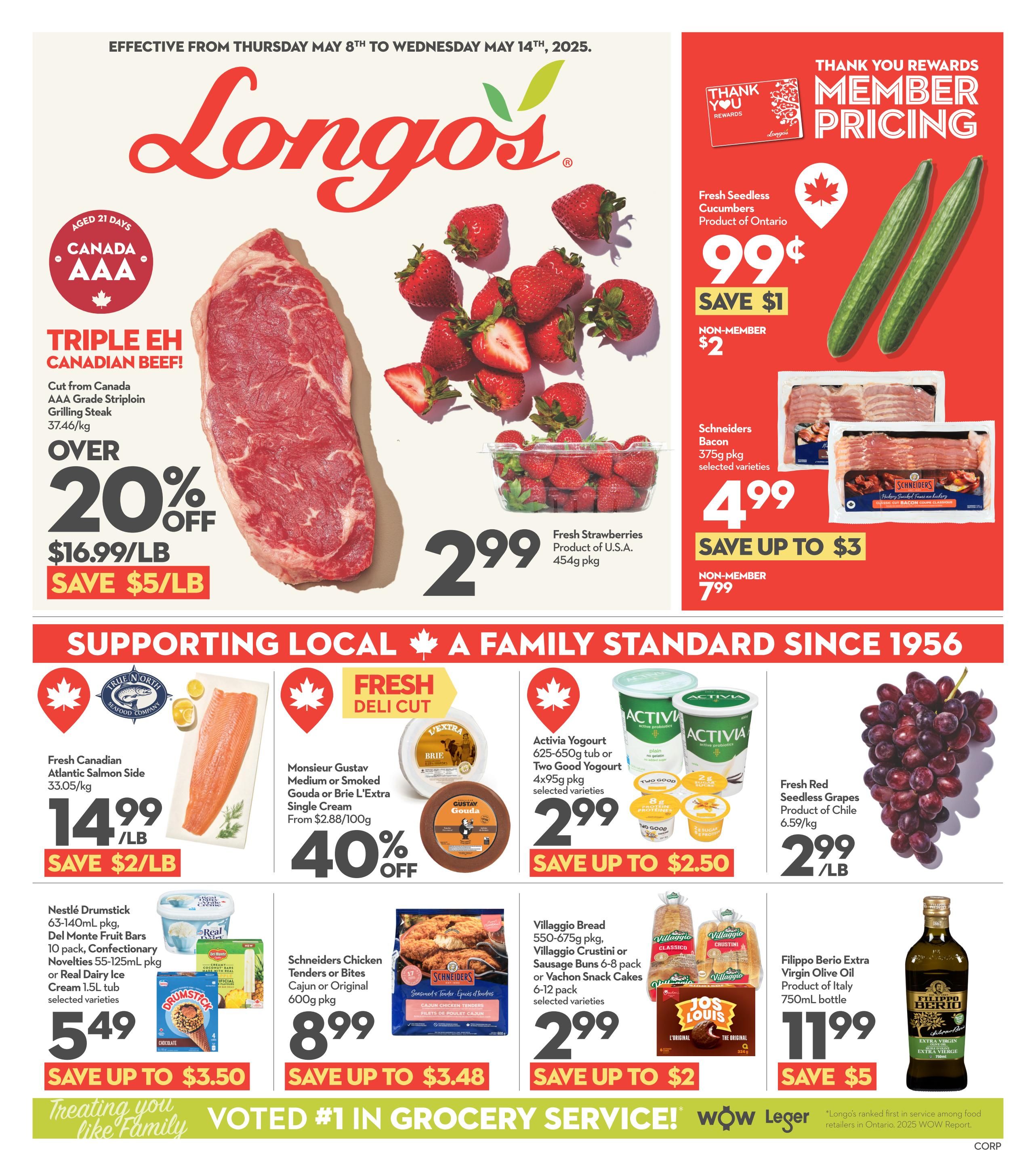 Longo's - Weekly Flyer Specials - Valid from May 8 to 14, 2025 - Page 1