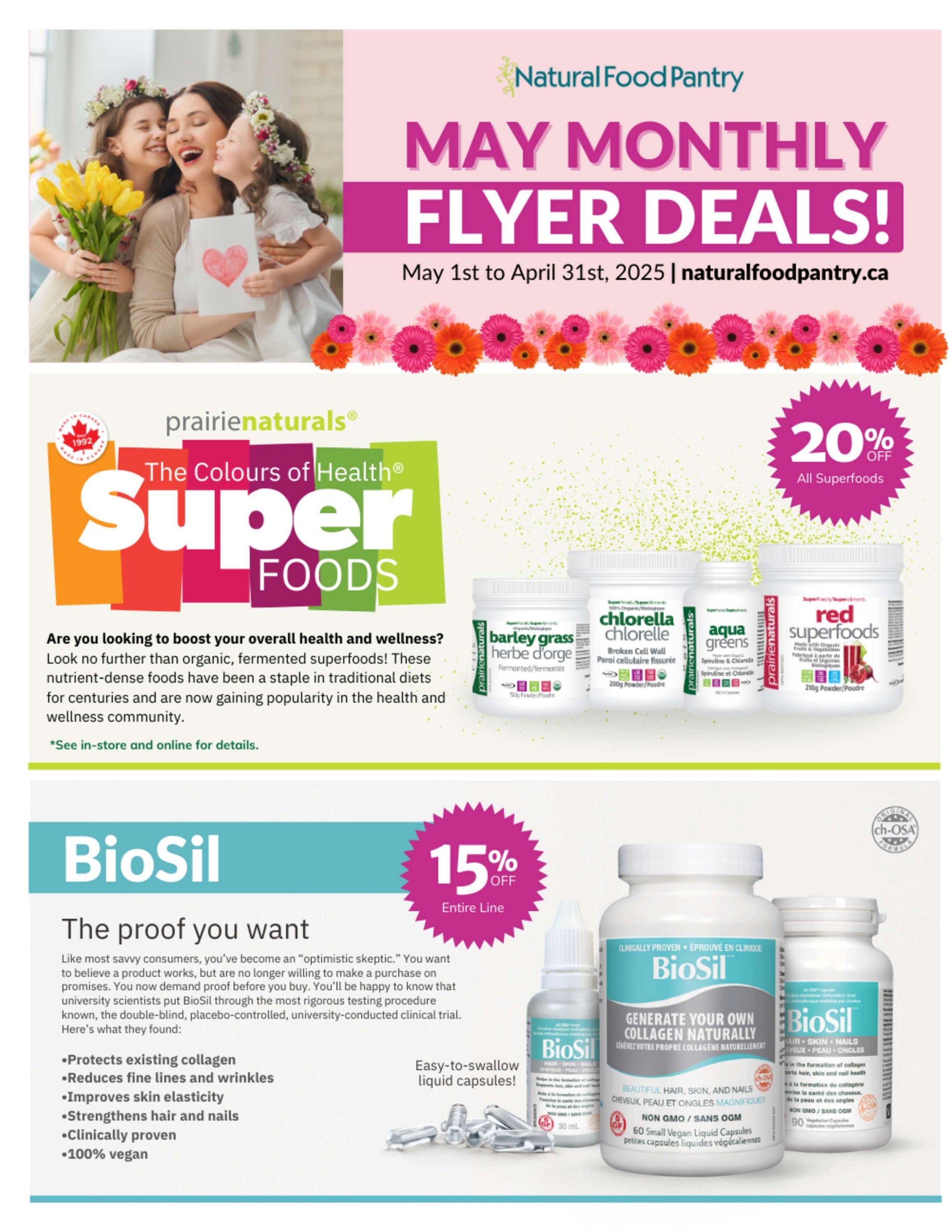 Natural Food Pantry - Monthly savings - Valid from May 1 to 31, 2025 - Page 1