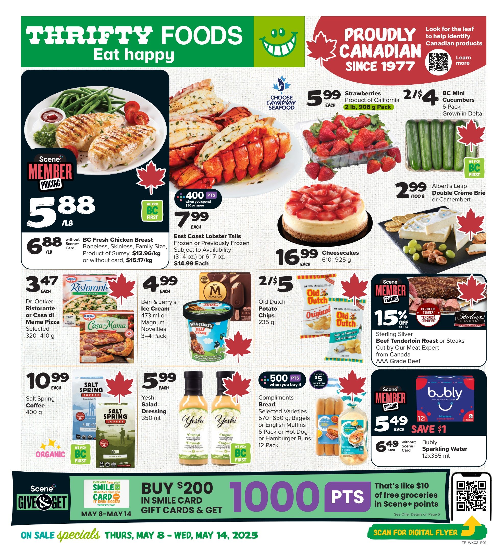 Thrifty Foods - Weekly Flyer Specials - Valid from May 8 to 14, 2025 - Page 1