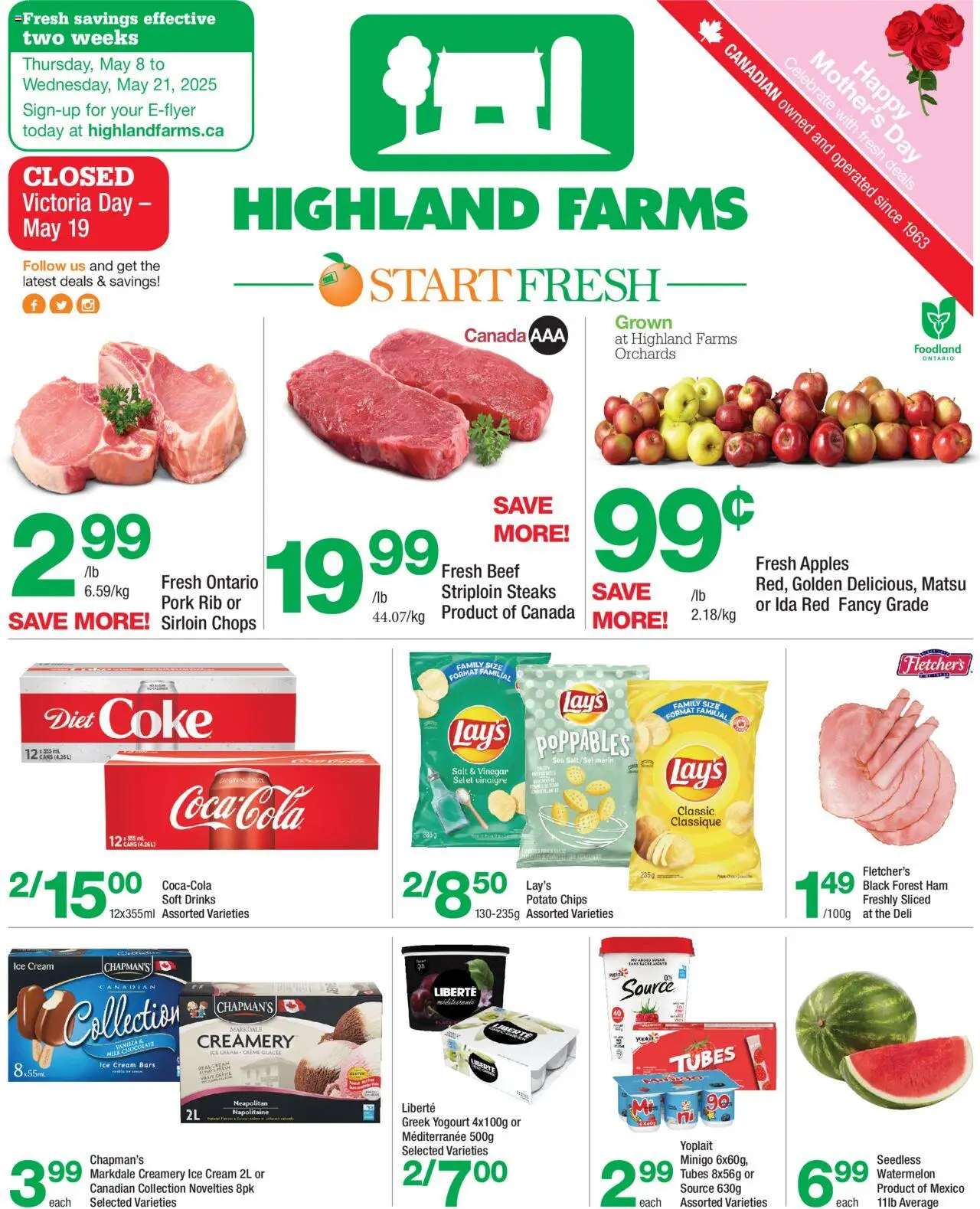 Highland Farms - 2 Weeks of Savings - Valid from May 8 to 21, 2025 - Page 1