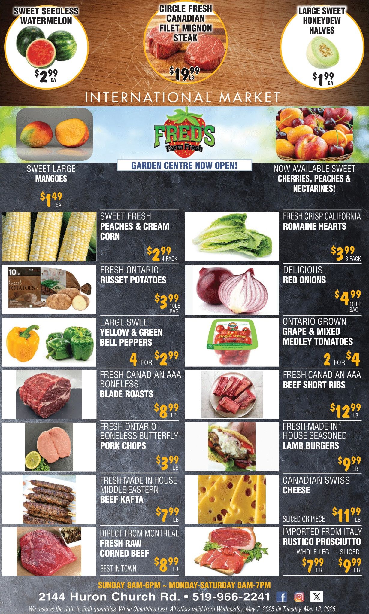 Fred's Farm Fresh - Weekly Flyer Specials - Valid from May 7 to 13, 2025 - Page 1