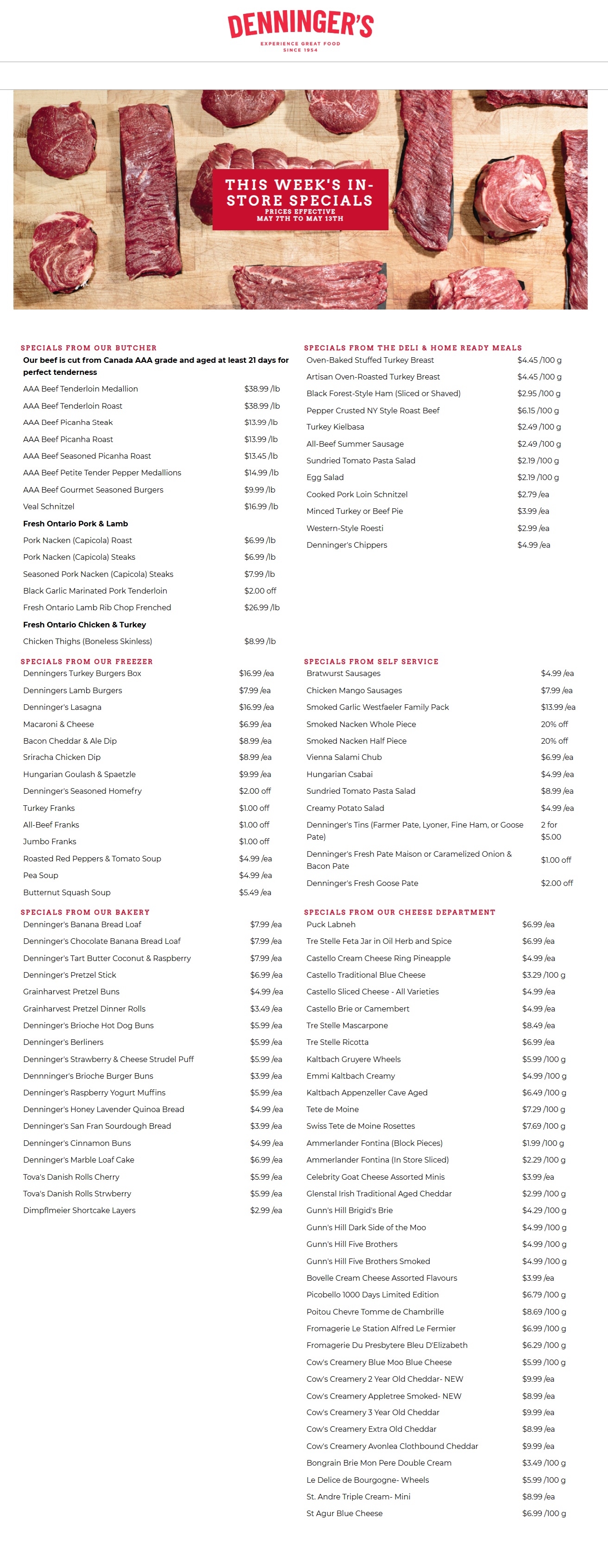 Denninger's - Weekly Flyer Specials - Valid from May 7 to 13, 2025 - Page 1