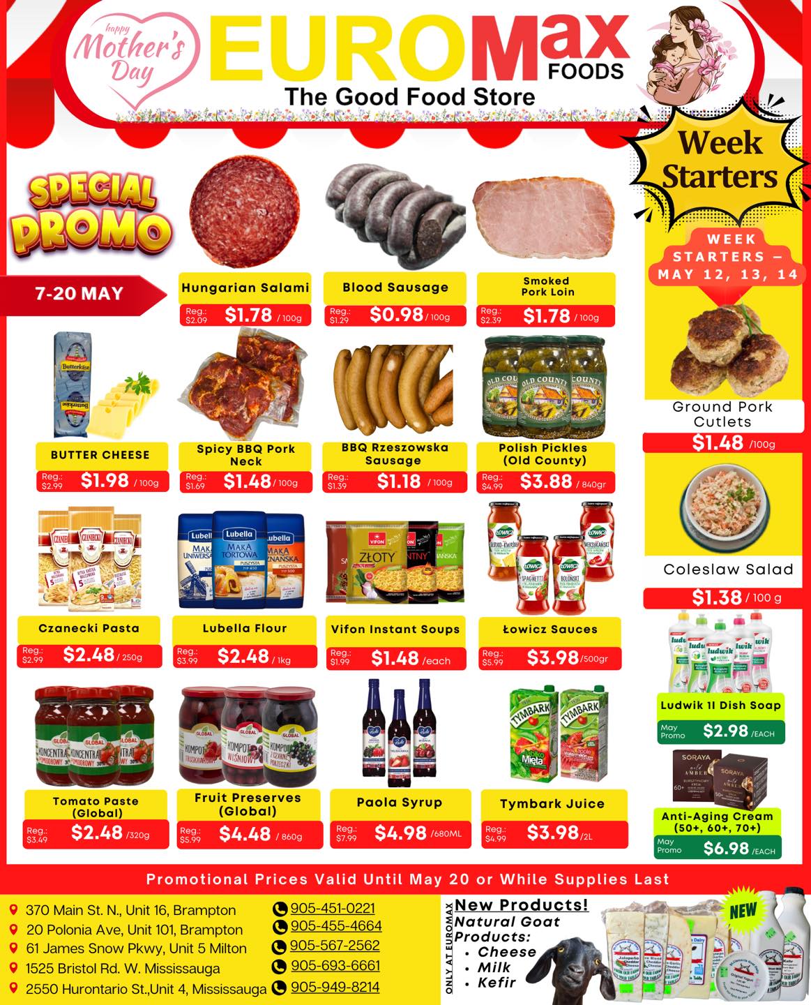 Euromax Foods - 2 Weeks of Savings - Valid from May 7 to 20, 2025 - Page 1