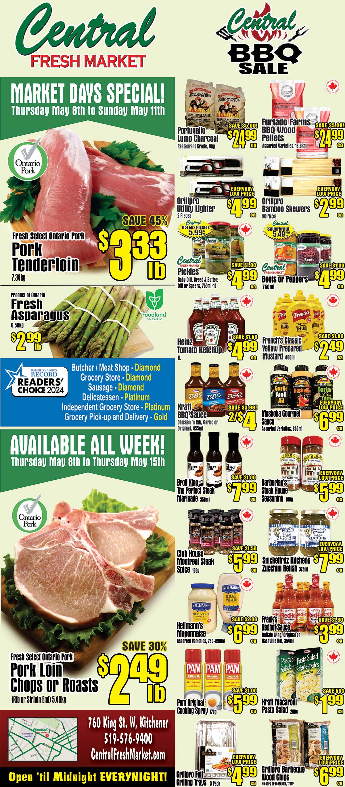 Central Fresh Market - Weekly Flyer Specials - Valid from May 8 to 15, 2025 - Page 1