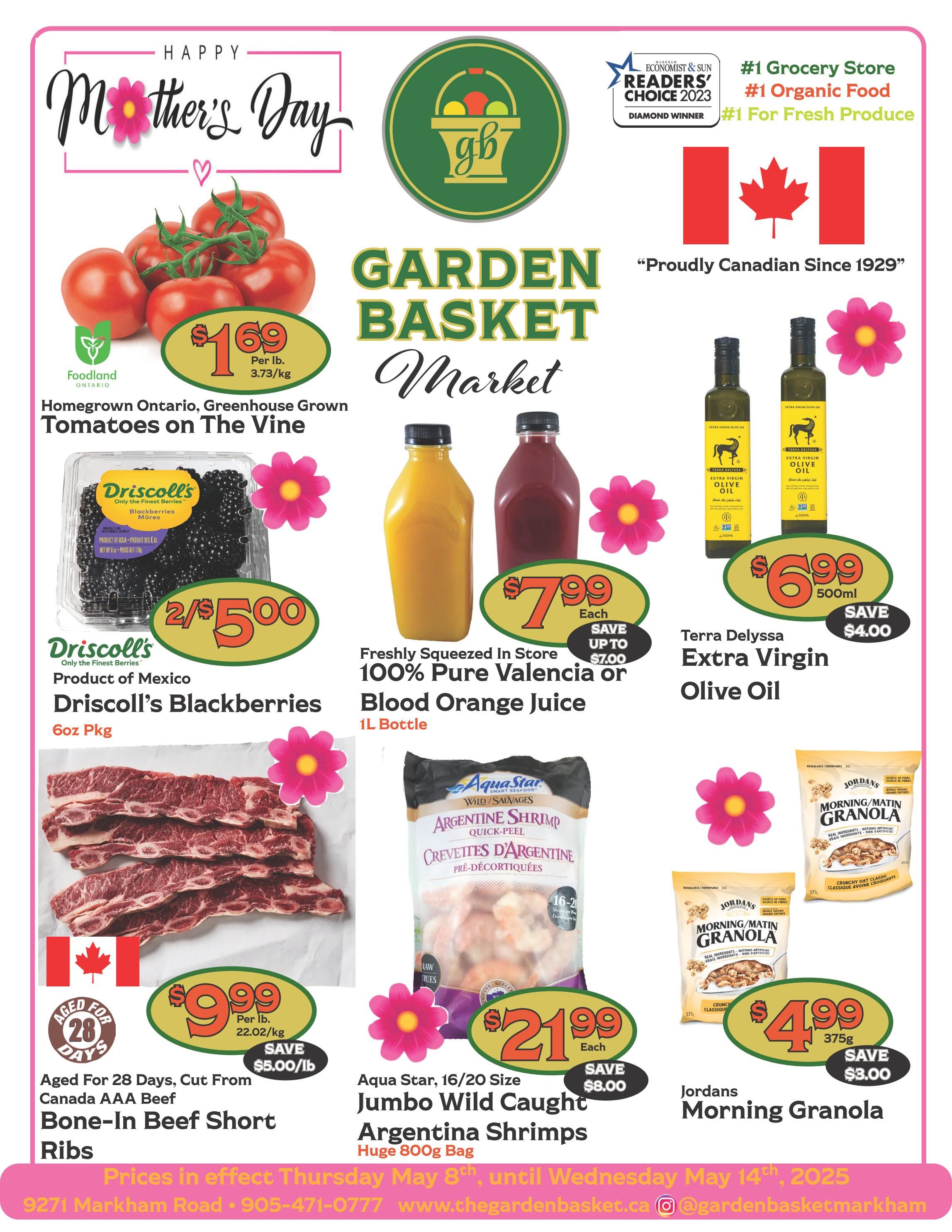 The Garden Basket - Weekly Flyer Specials - Valid from May 8 to 14, 2025 - Page 1