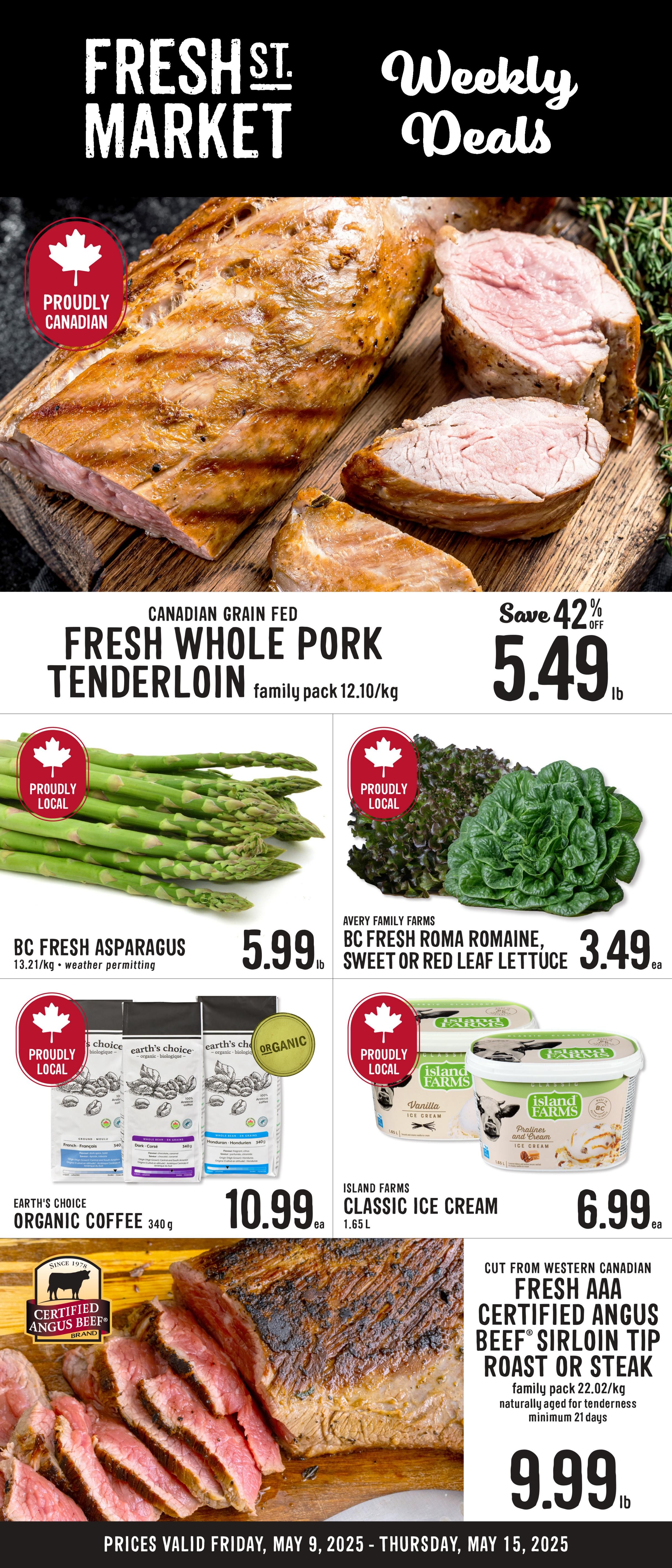 Fresh St. Market - Weekly Flyer Specials - Valid from May 9 to 15, 2025 - Page 1