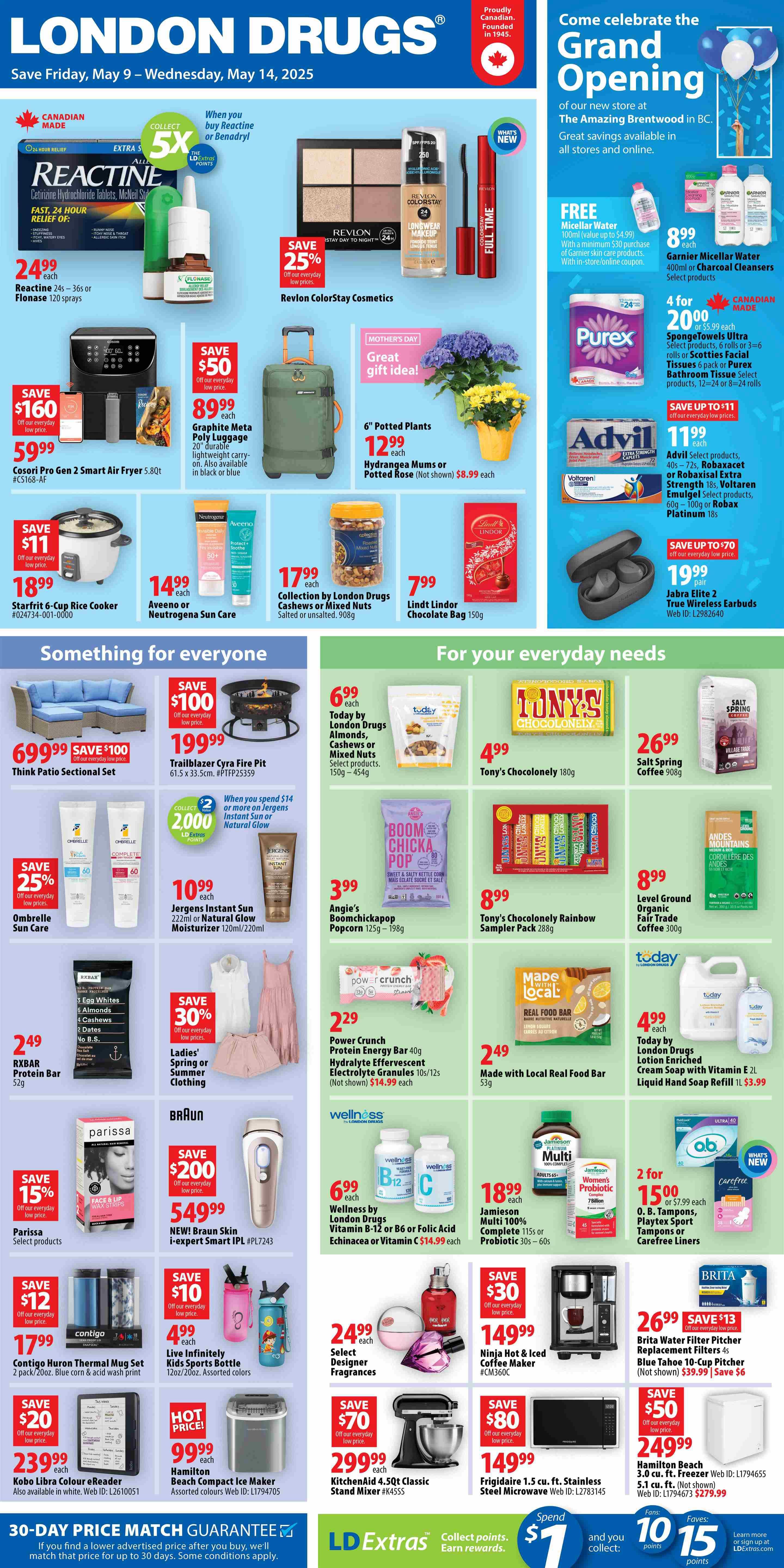 London Drugs - Weekly Flyer Specials - Valid from May 9 to 14, 2025 - Page 1