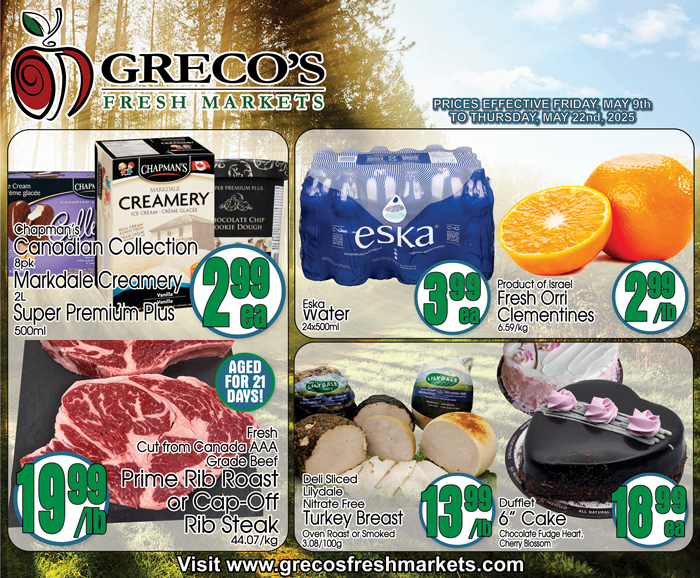 Greco's Fresh Markets - 2 Weeks of Savings - Valid from May 9 to 22, 2025 - Page 1