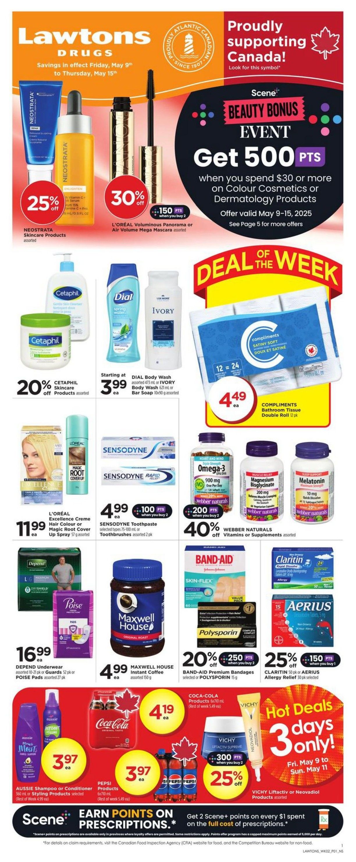 Lawtons Drugs - Weekly Flyer Specials - Valid from May 9 to 15, 2025 - Page 1