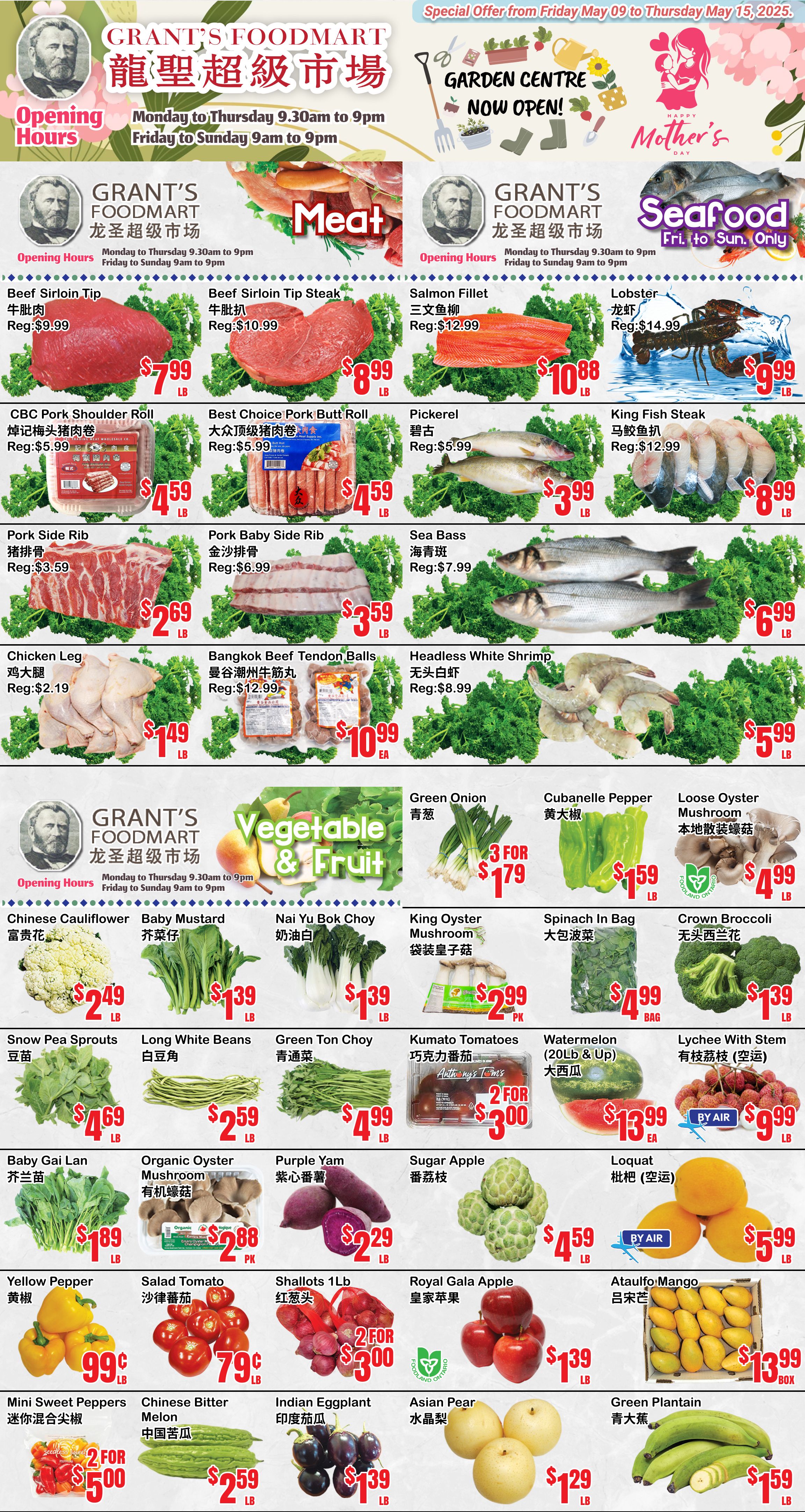 Grant's Foodmart - Weekly Flyer Specials - Valid from May 9 to 15, 2025 - Page 1