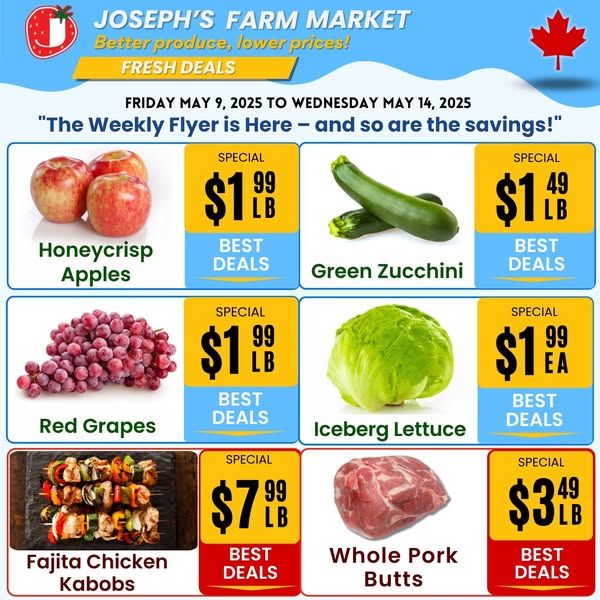 Joseph's Farm Market - Weekly Flyer Specials - Valid from May 9 to 14, 2025 - Page 1