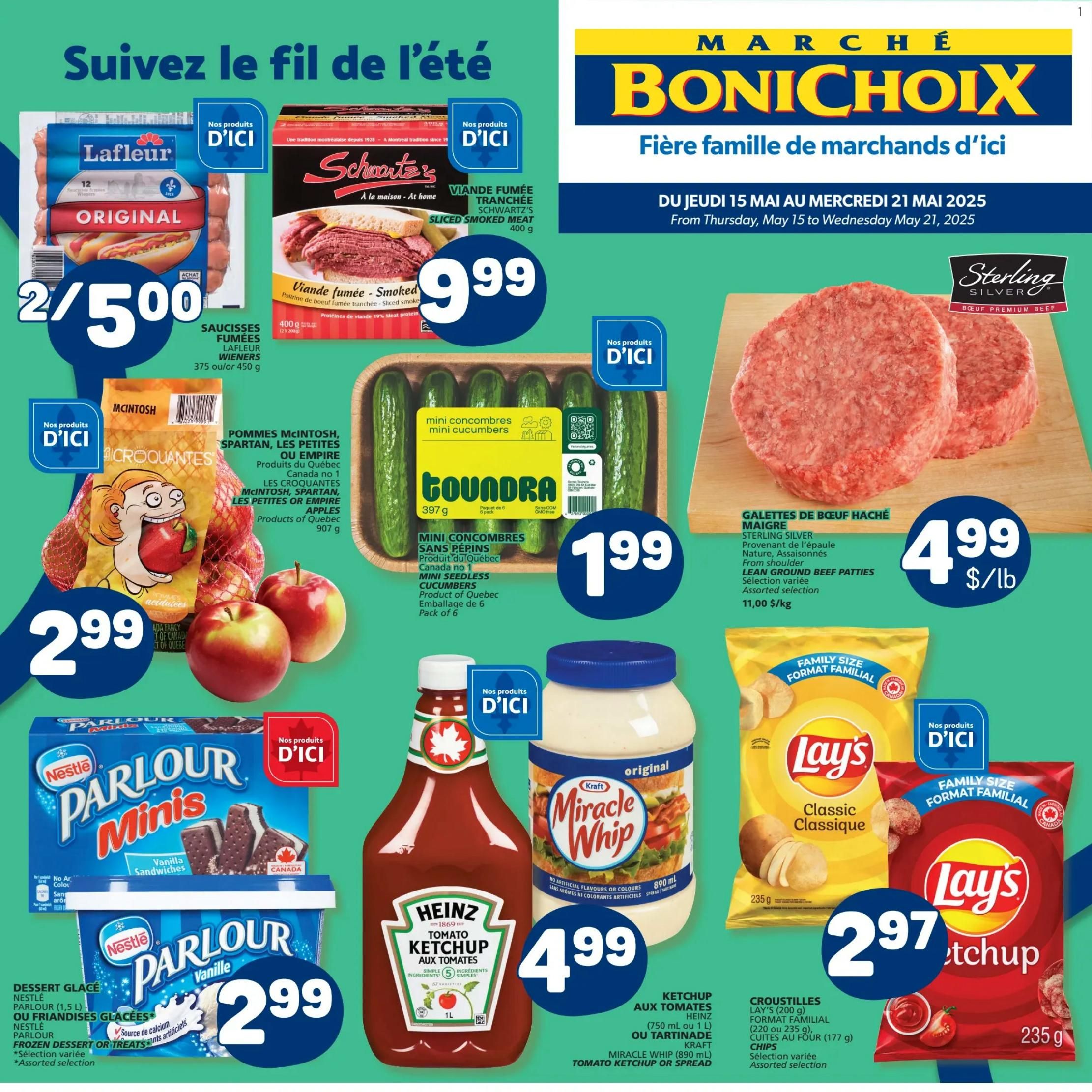 Marché Bonichoix - Weekly Flyer Specials - Valid from May 15 to 21, 2025 - Page 1