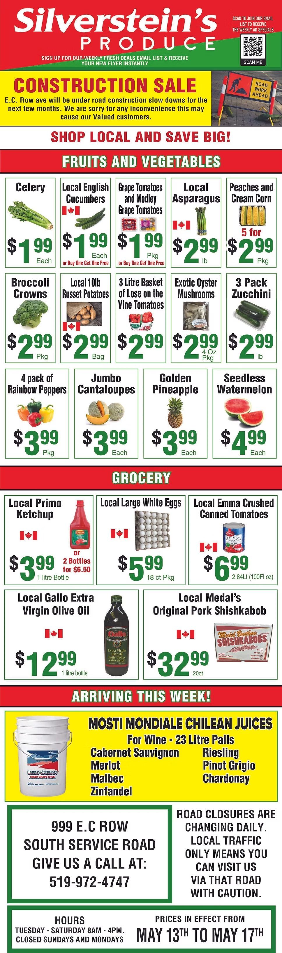 Silverstein's Produce - Weekly Flyer Specials - Valid from May 13 to 17, 2025 - Page 1