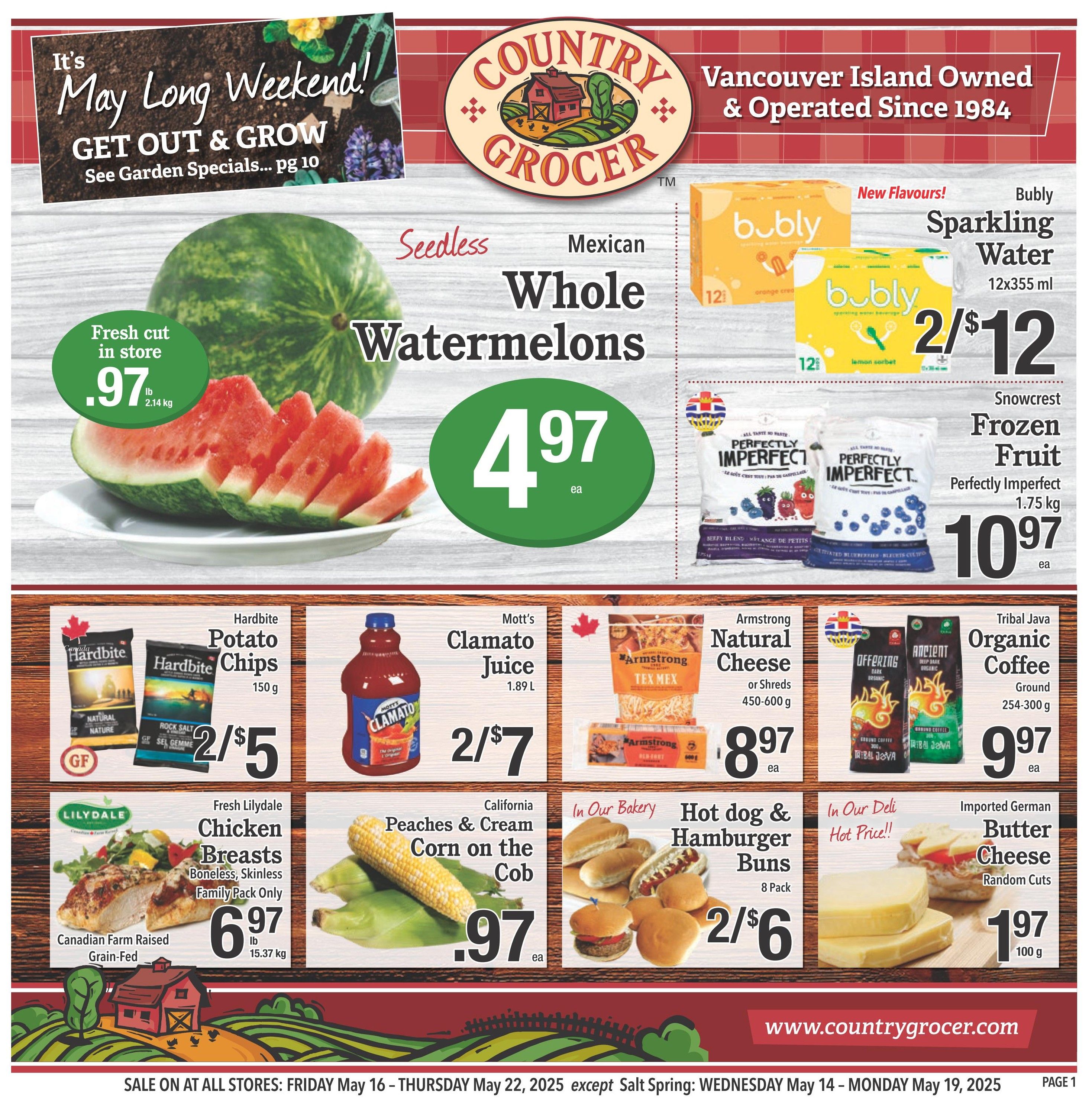 Country Grocer - Weekly Flyer Specials - Valid from May 14 to 19, 2025 - Page 1
