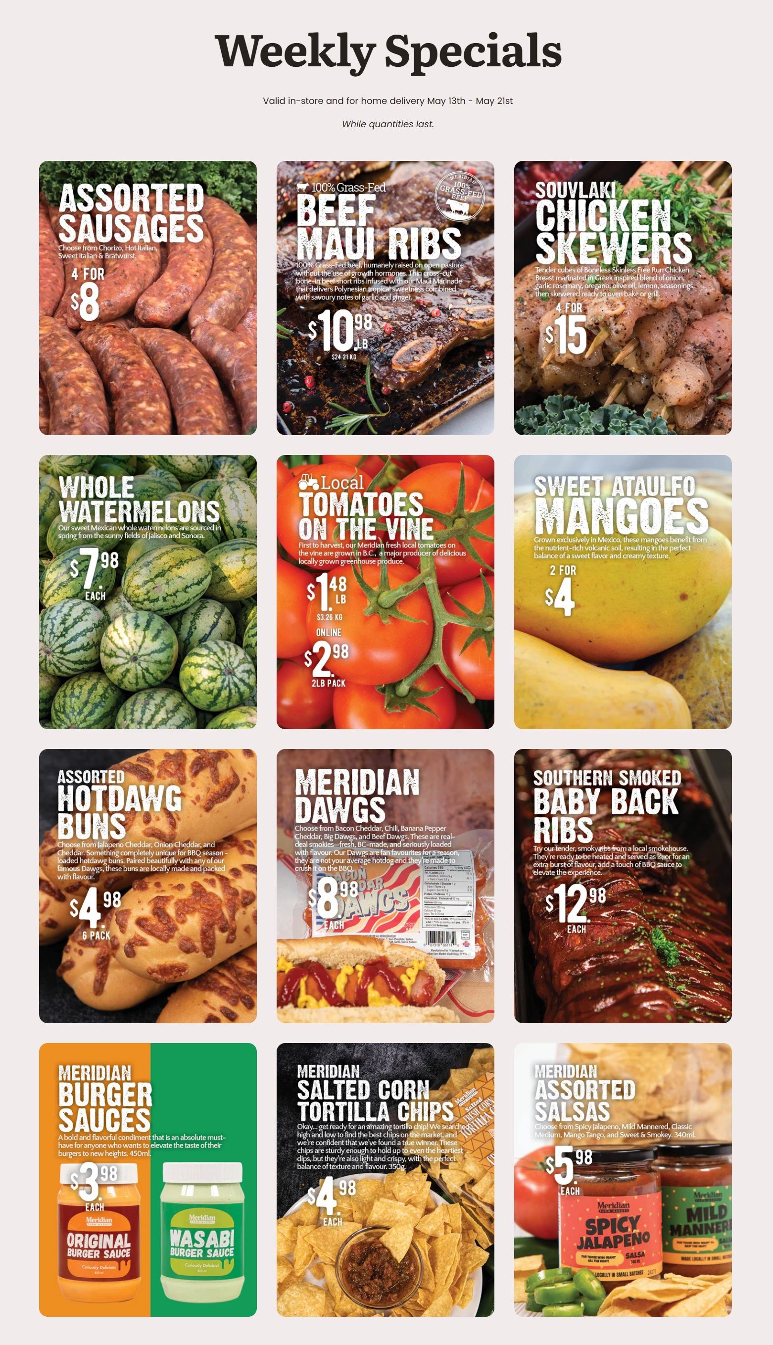 Meridian - Weekly Flyer Specials - Valid from May 13 to 21, 2025 - Page 1