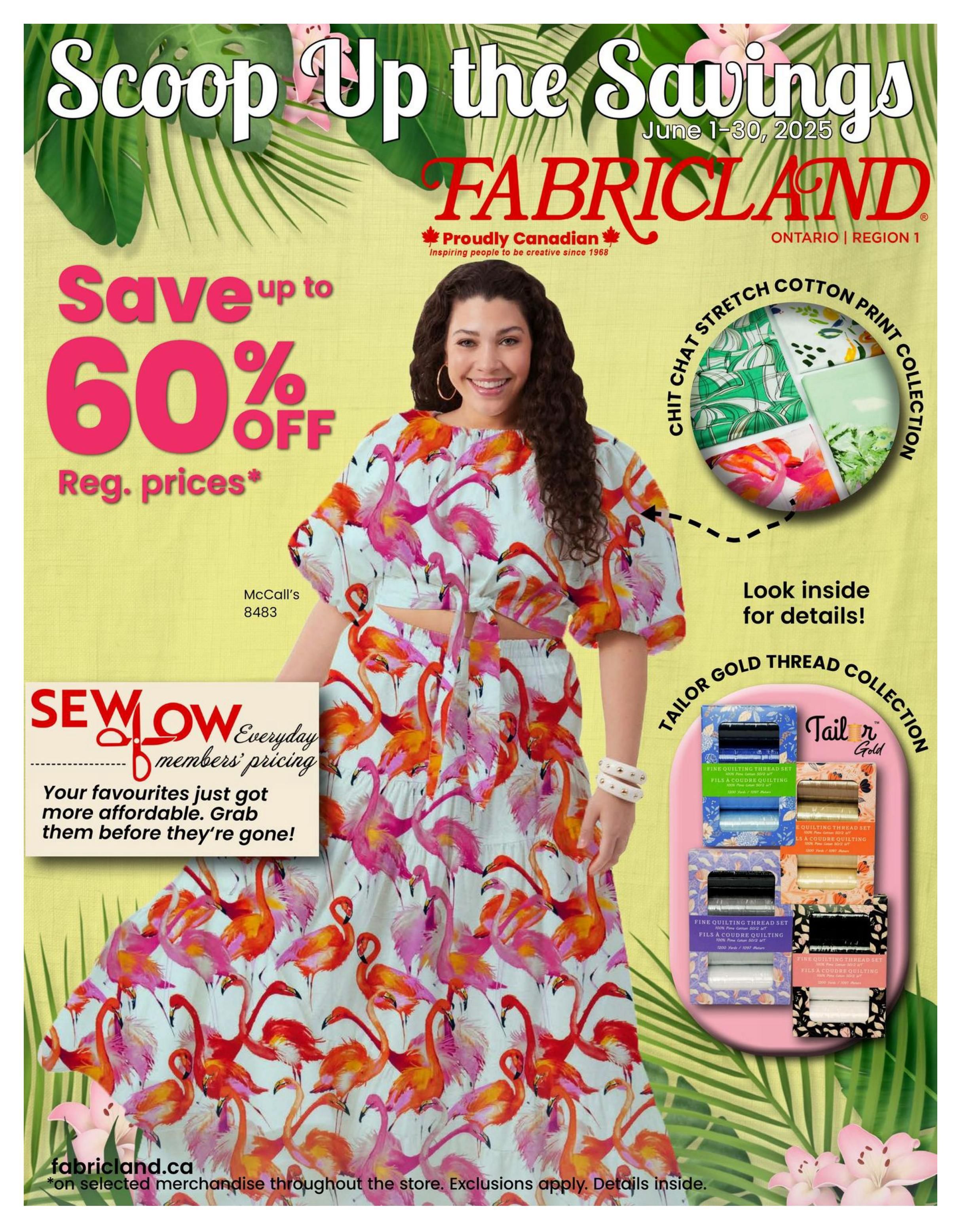 Fabricland - Monthly Savings - Valid from June 1 to 30, 2025 - Page 1