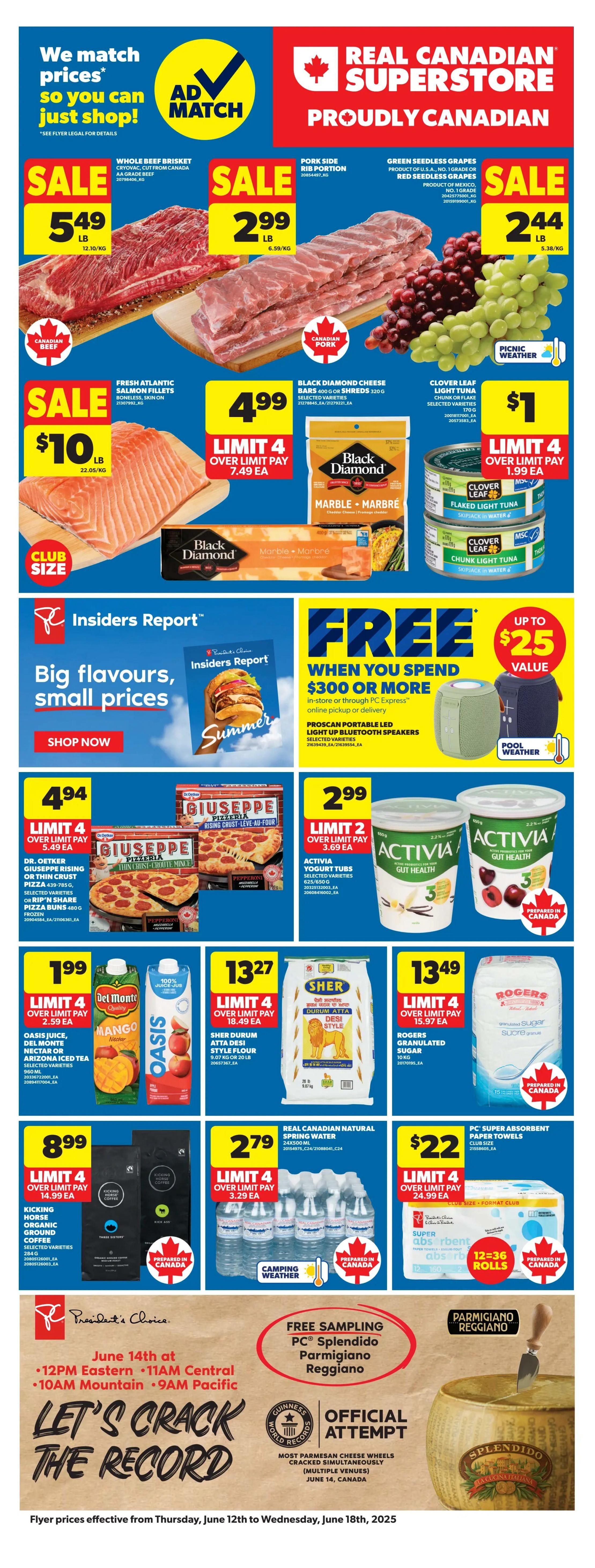 Real Canadian Superstore - Western Canada - Weekly Flyer Specials - Valid from June 12 to 18, 2025 - Page 1