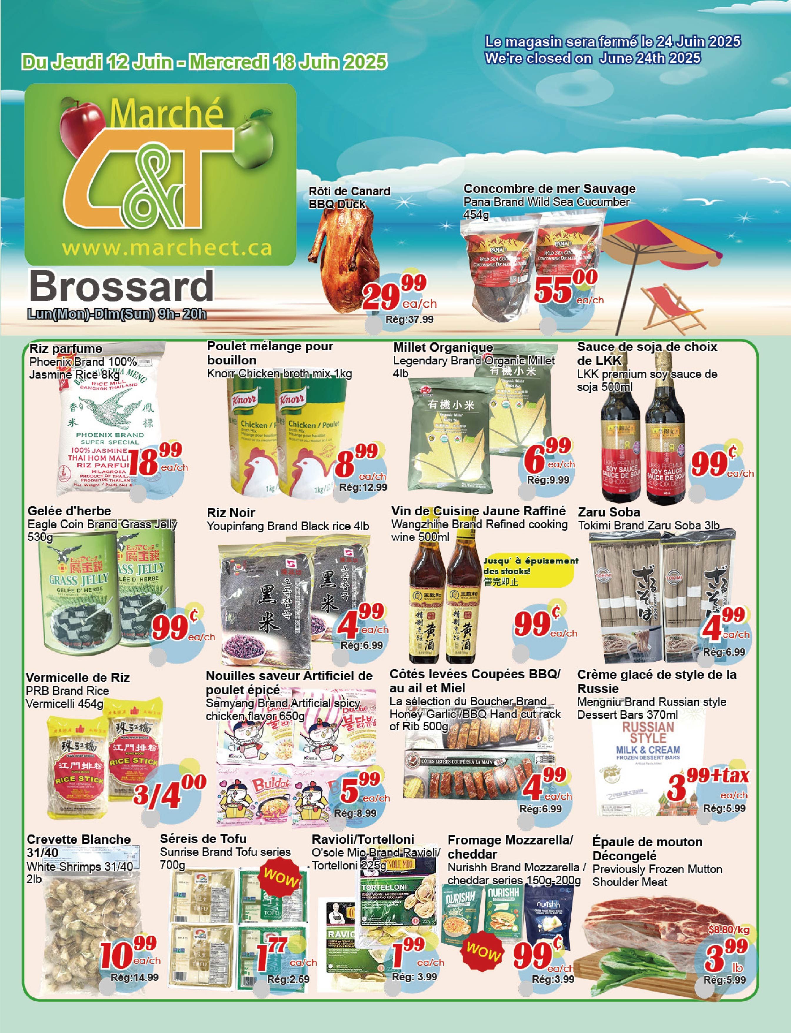 C&T Supermarket - Brossard - Weekly Flyer Specials - Valid from June 12 to 18, 2025 - Page 1