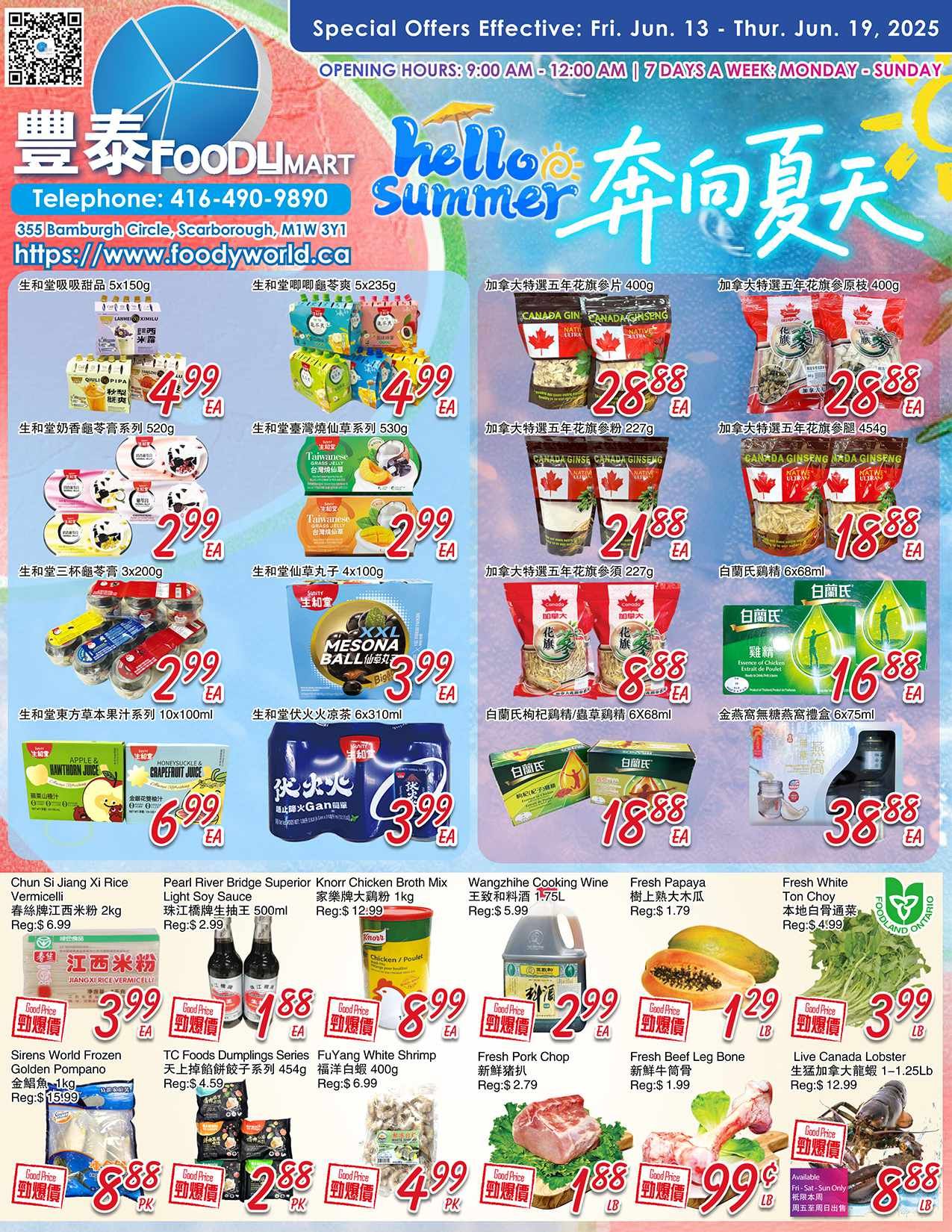 Foody Mart - Warden Supermarket - Weekly Flyer Specials - Valid from June 13 to 19, 2025 - Page 1