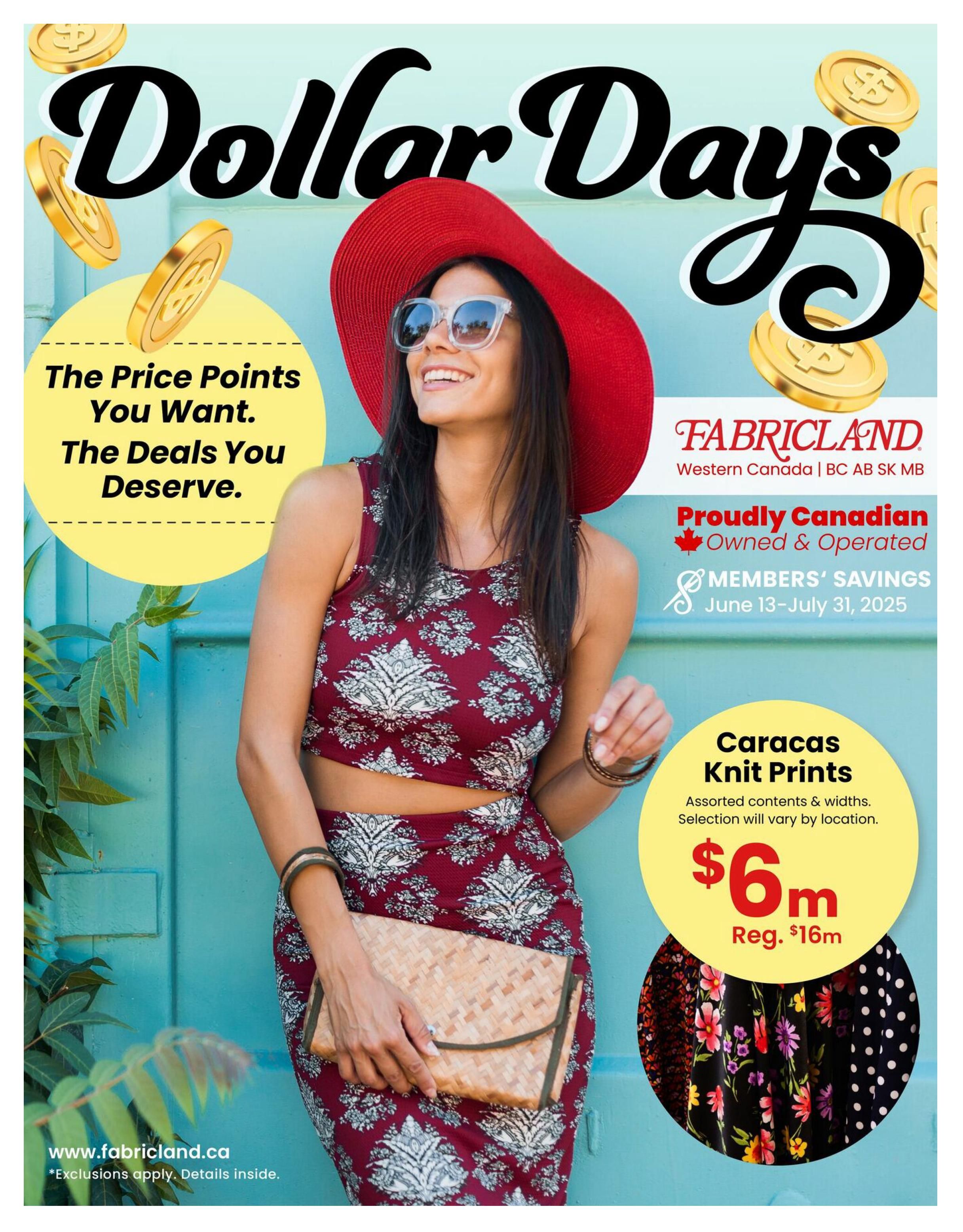 Fabricland - Western Canada - Monthly Savings