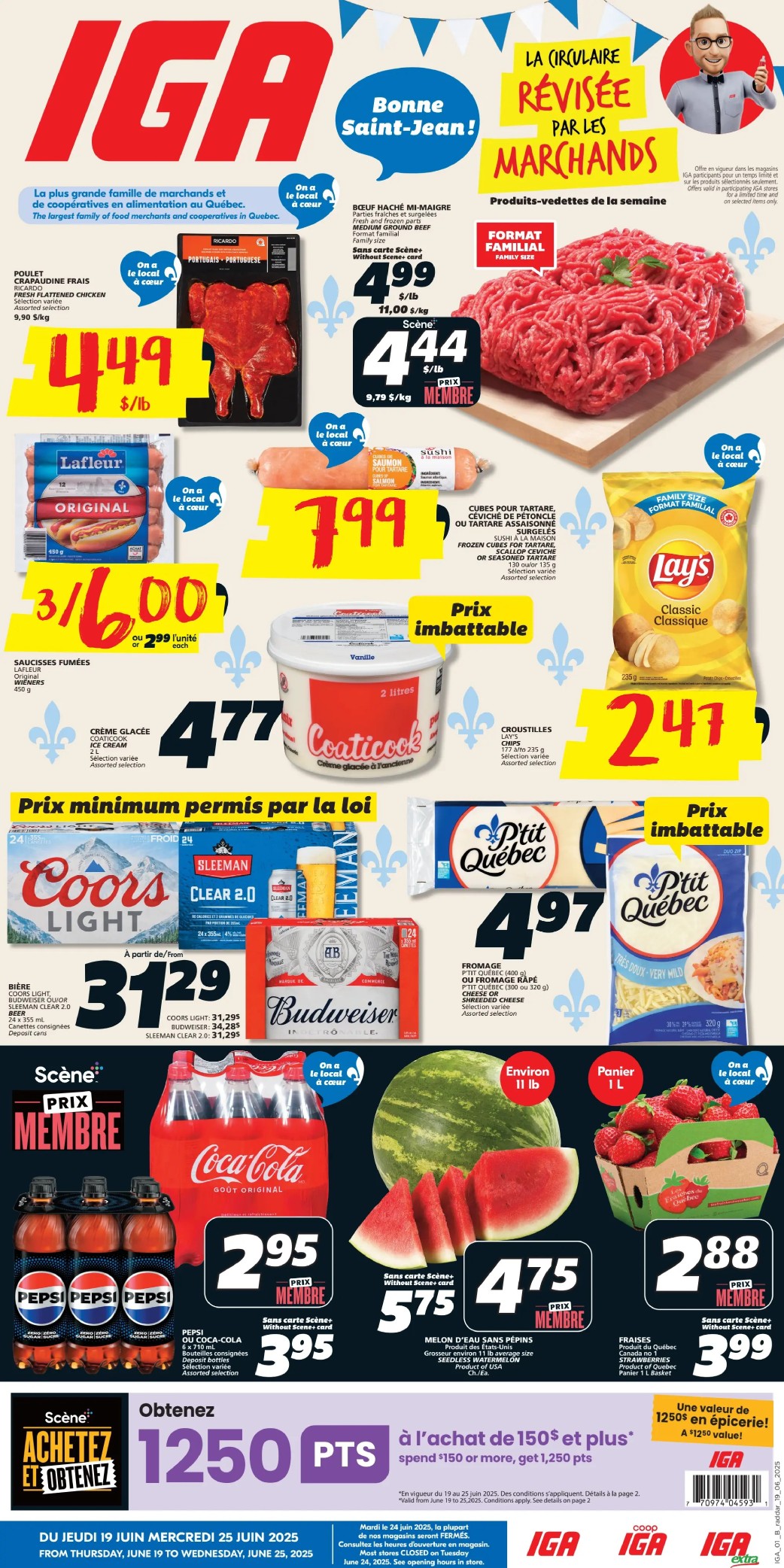 IGA - Quebec - Weekly Flyer Specials - Valid from June 19 to 25, 2025 - Page 1
