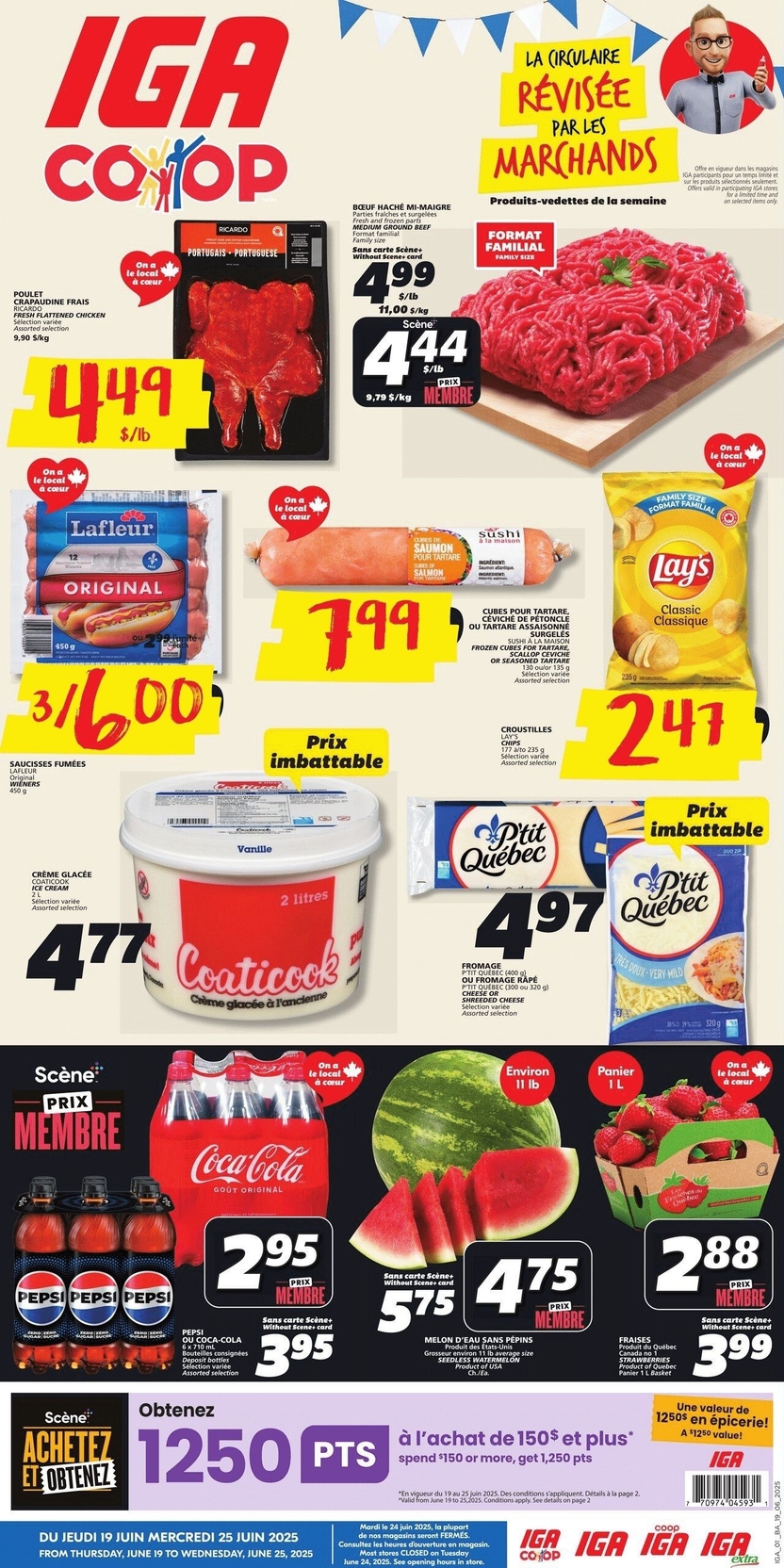 IGA - New Brunswick - Weekly Flyer Specials - Valid from June 19 to 25, 2025 - Page 1