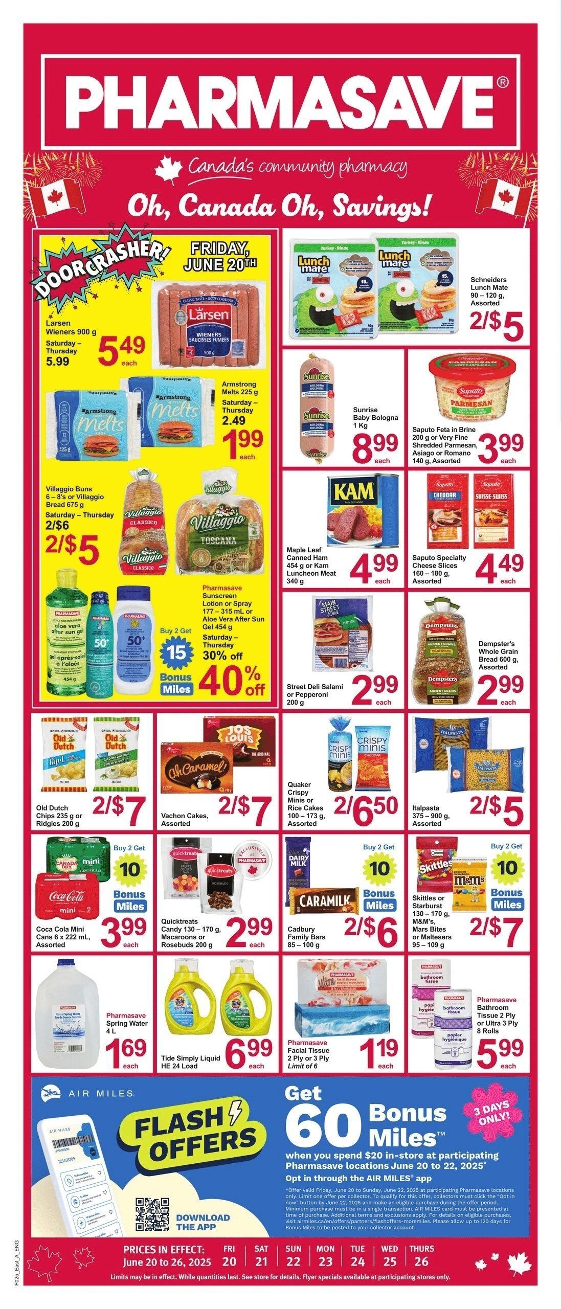 Pharmasave - Atlantic Canada - Weekly Flyer Specials - Valid from June 20 to 26, 2025 - Page 1