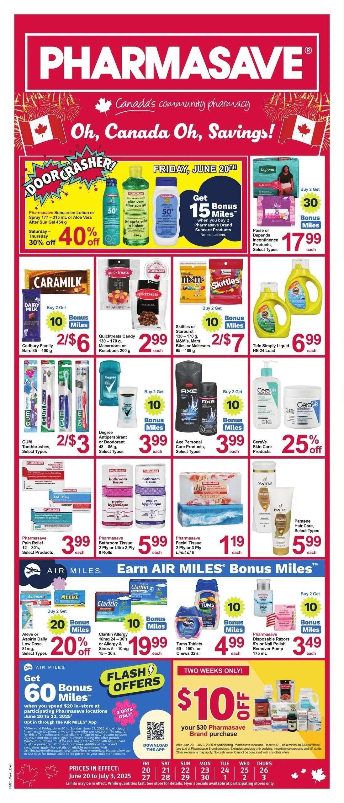 Pharmasave - Ontario - Weekly Flyer Specials - Valid from June 20 to 26, 2025 - Page 1