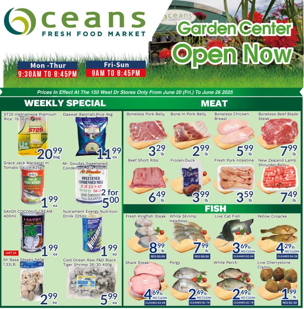 Oceans Fresh Food Market - Brampton West Drive - Weekly Flyer Specials - Valid from June 20 to 26, 2025 - Page 1