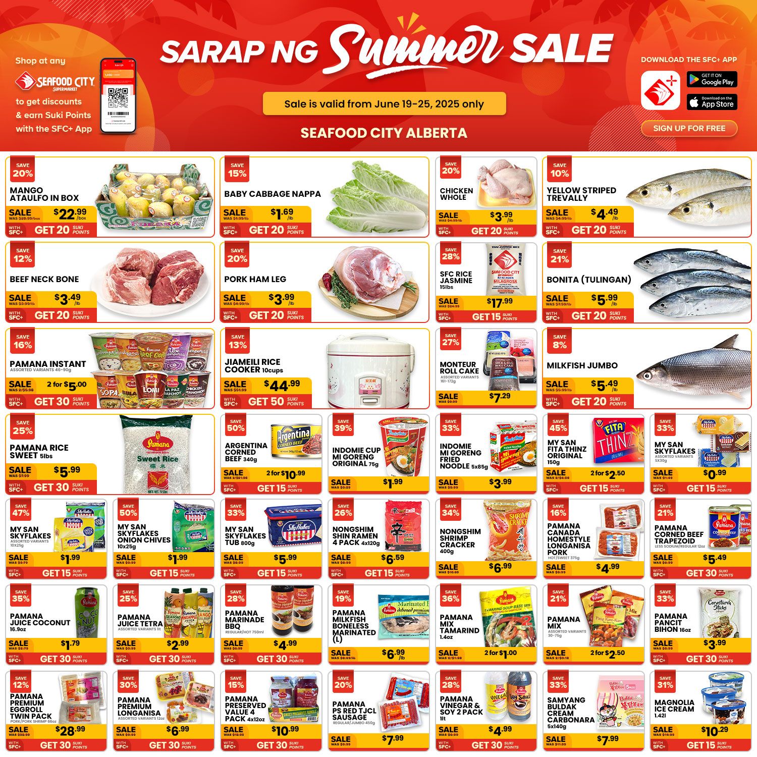 Seafood City Supermarket - Western Canada - Weekly Flyer Specials - Valid from June 19 to 25, 2025 - Page 1