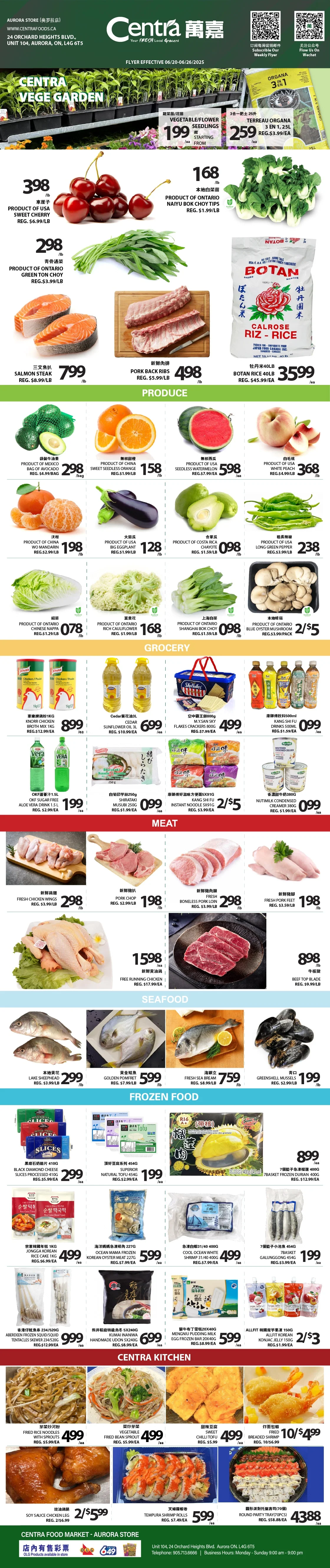 Centra Food Market - Aurora - Weekly Flyer Specials - Valid from June 20 to 26, 2025 - Page 1