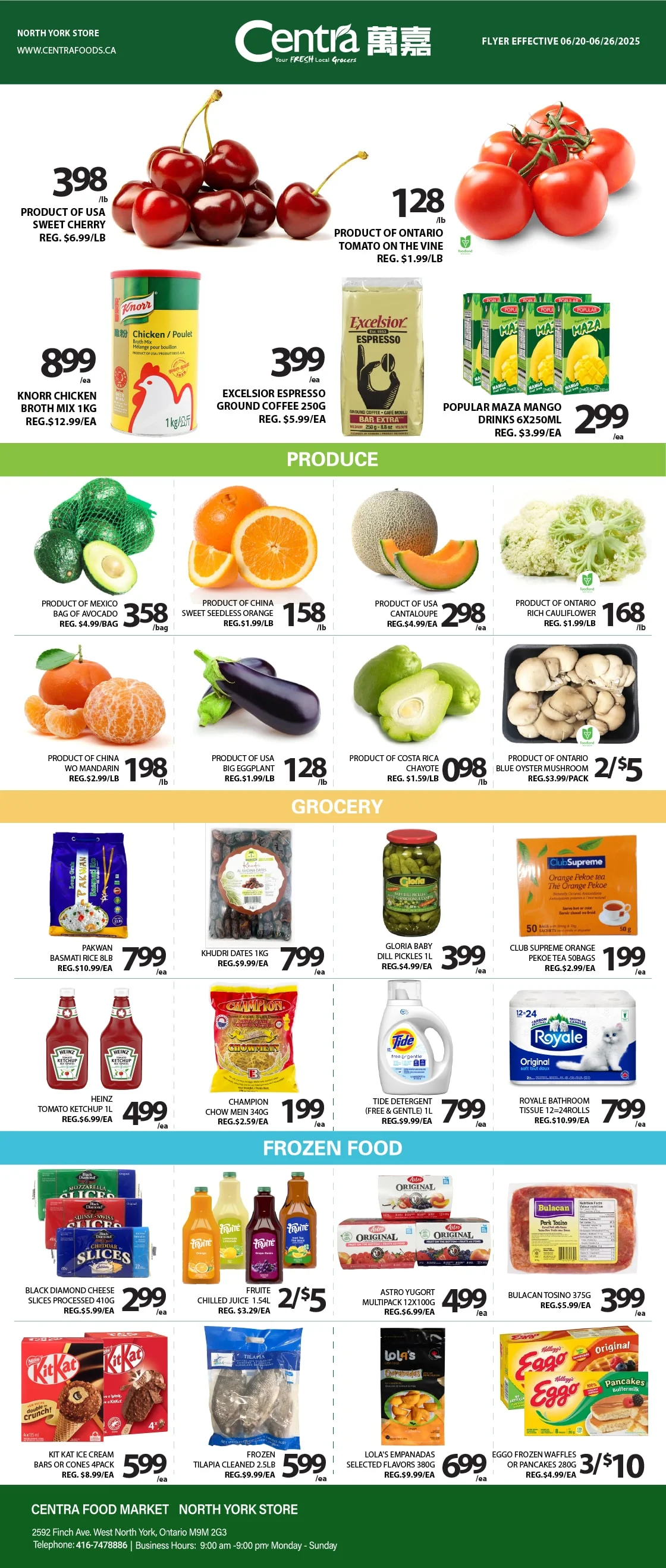 Centra Food Market - North York - Weekly Flyer Specials - Valid from June 20 to 26, 2025 - Page 1