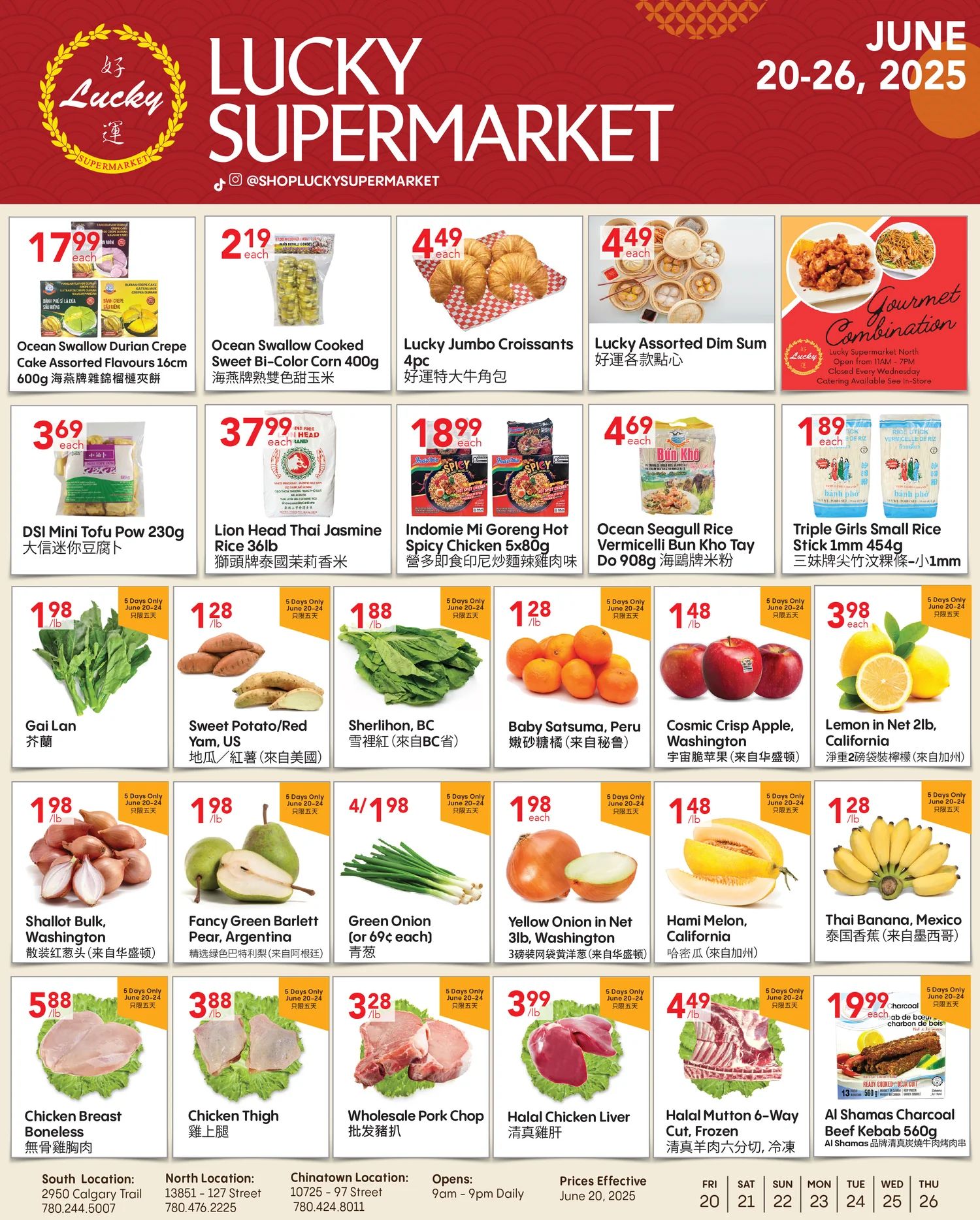 Lucky Supermarket - Edmonton - Weekly Flyer Specials - Valid from June 20 to 26, 2025 - Page 1