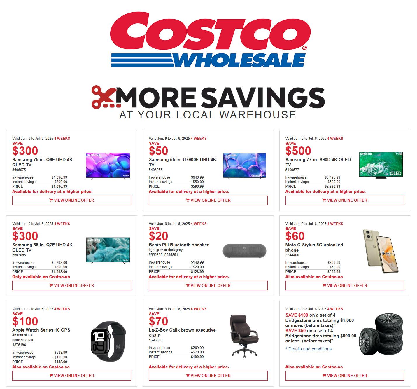 Costco - Monthly Savings - Valid from June 9 to July 6, 2025 - Page 1