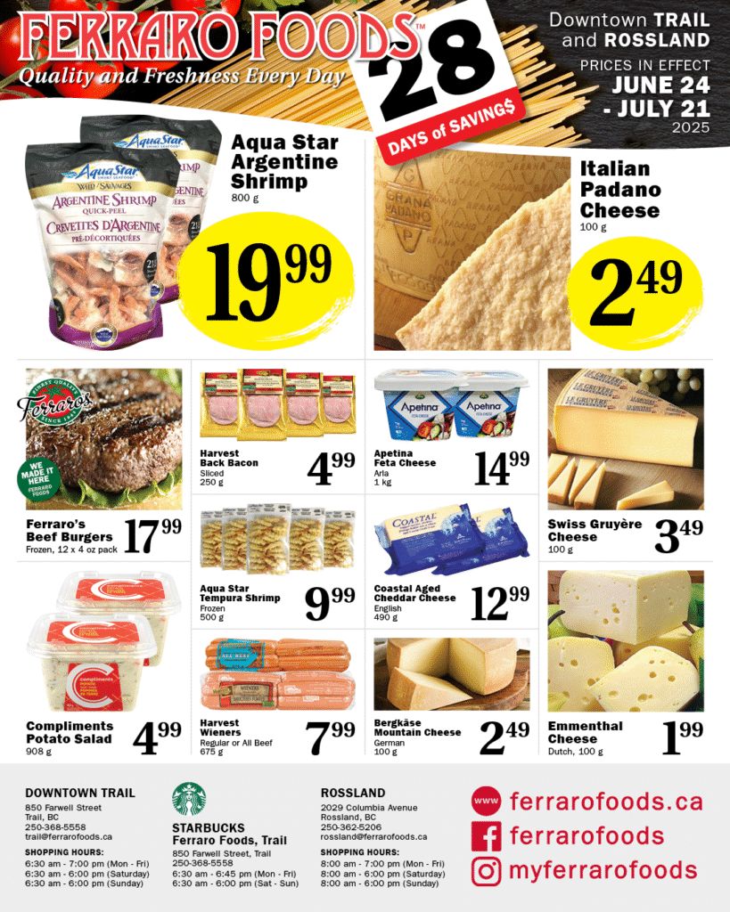 Ferraro Foods - Monthly Savings - Valid from June 24 to July 21, 2025 - Page 1