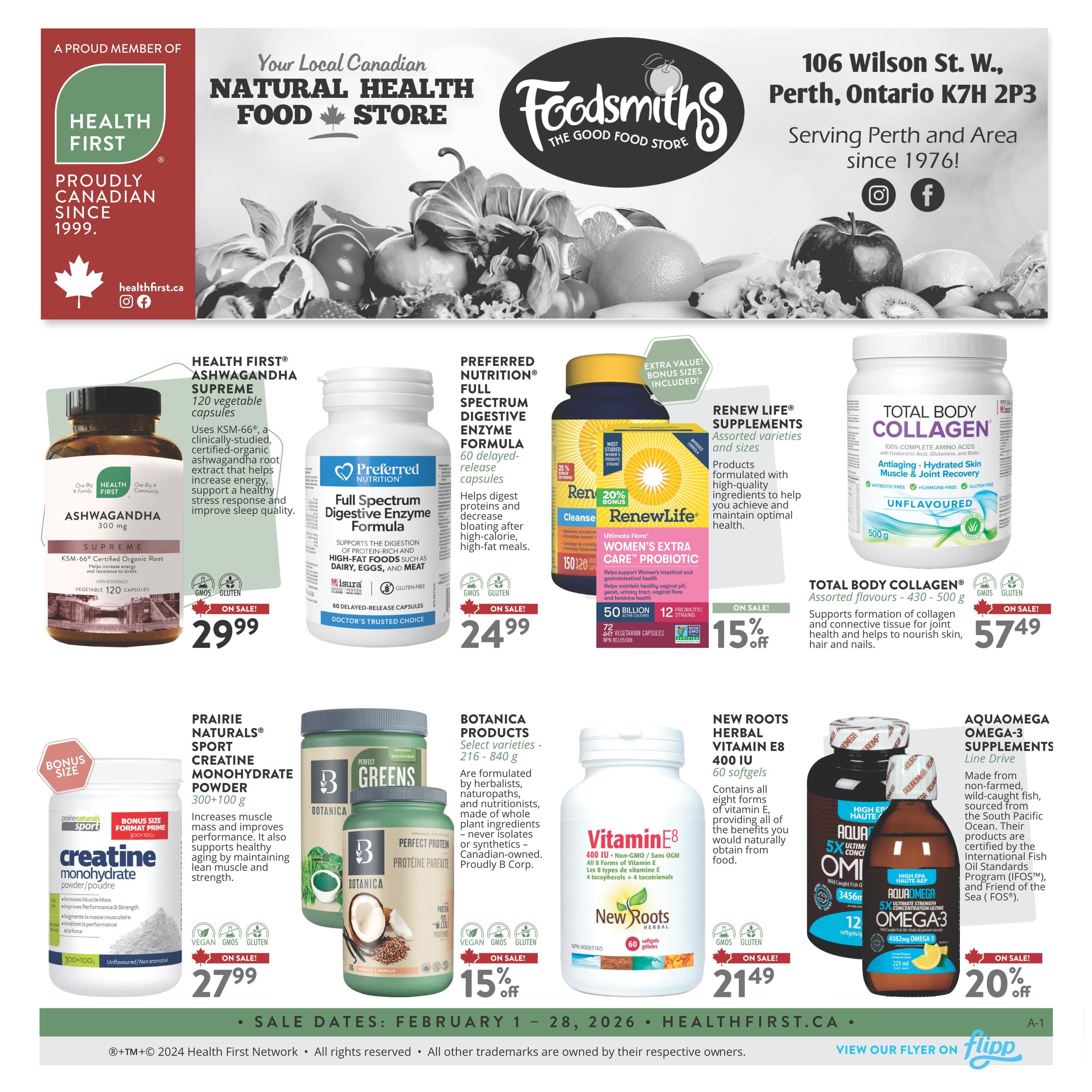 Foodsmiths - Flyer Specials - Valid from February 1 to 28, 2026 - Page 1