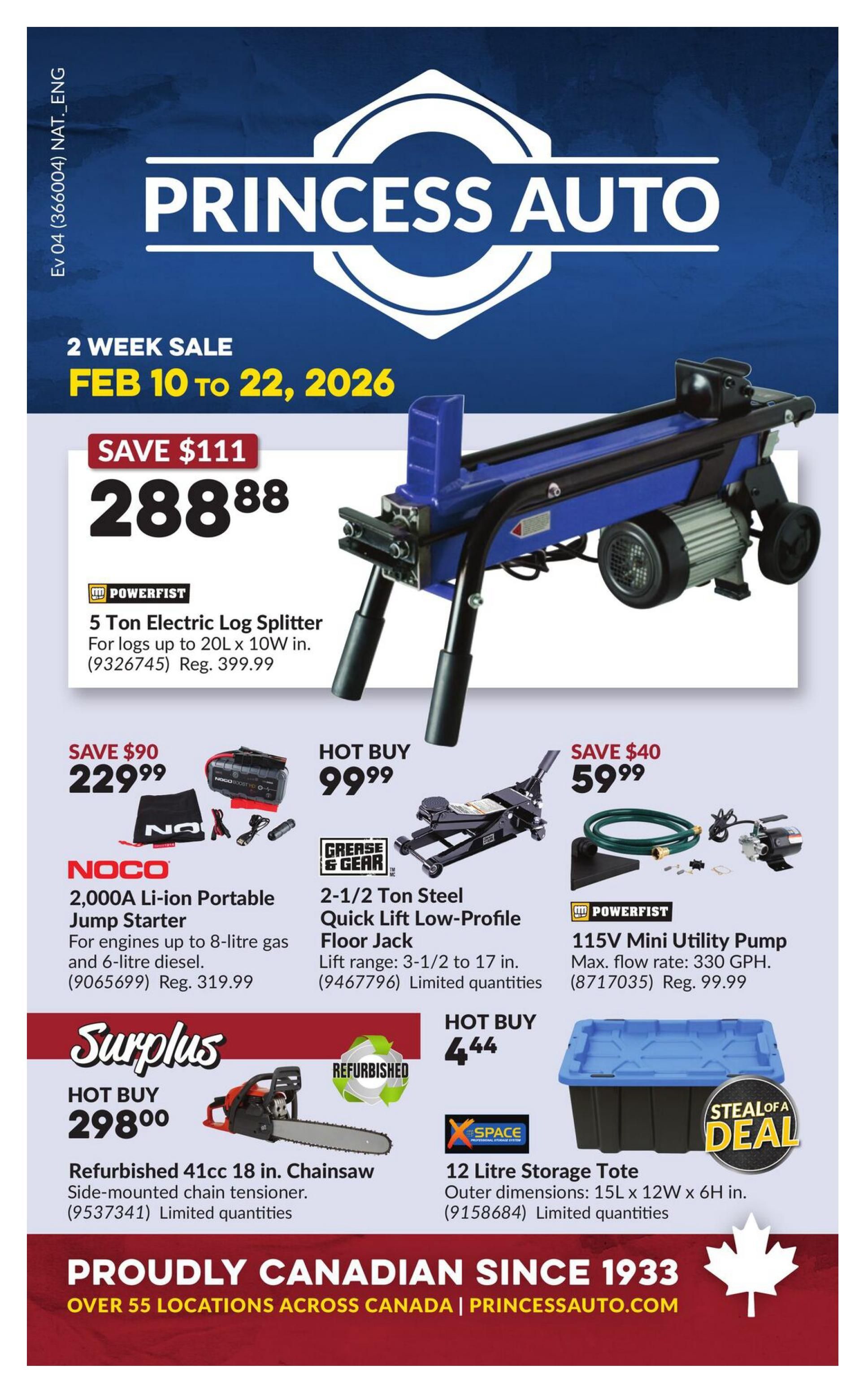 Princess Auto - Flyer Specials