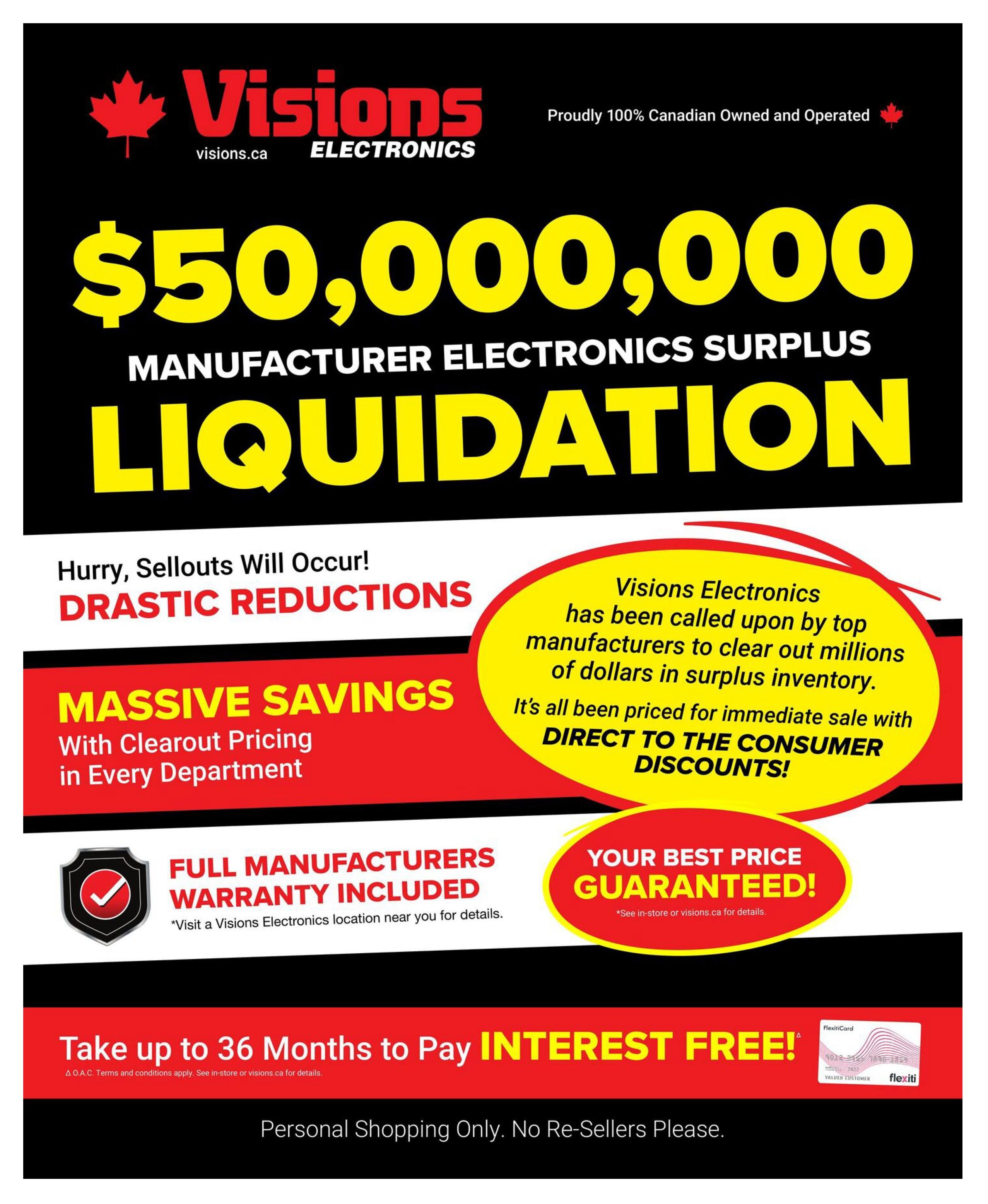 Visions Electronics - Weekly Flyer Specials