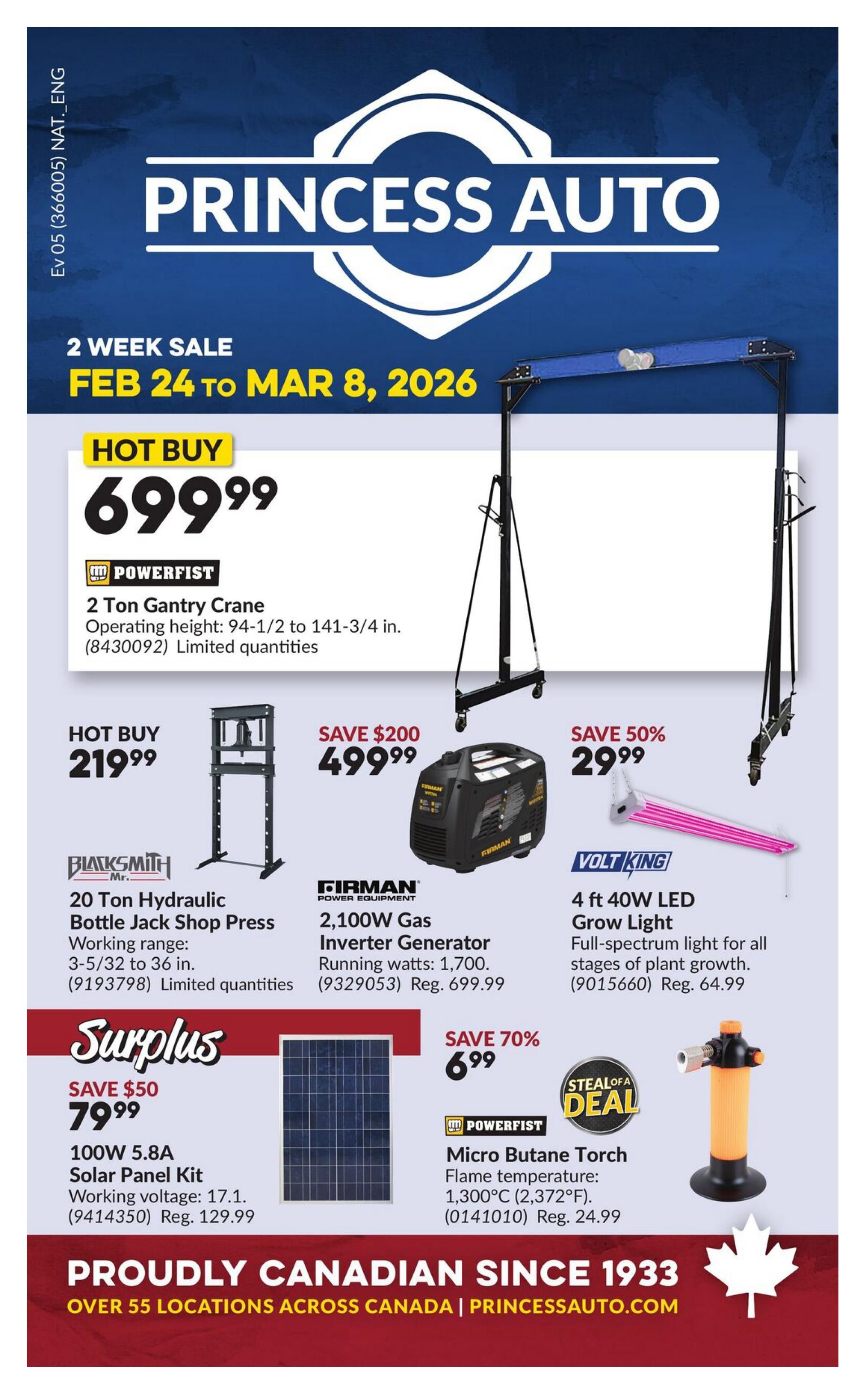 Princess Auto - Flyer Specials