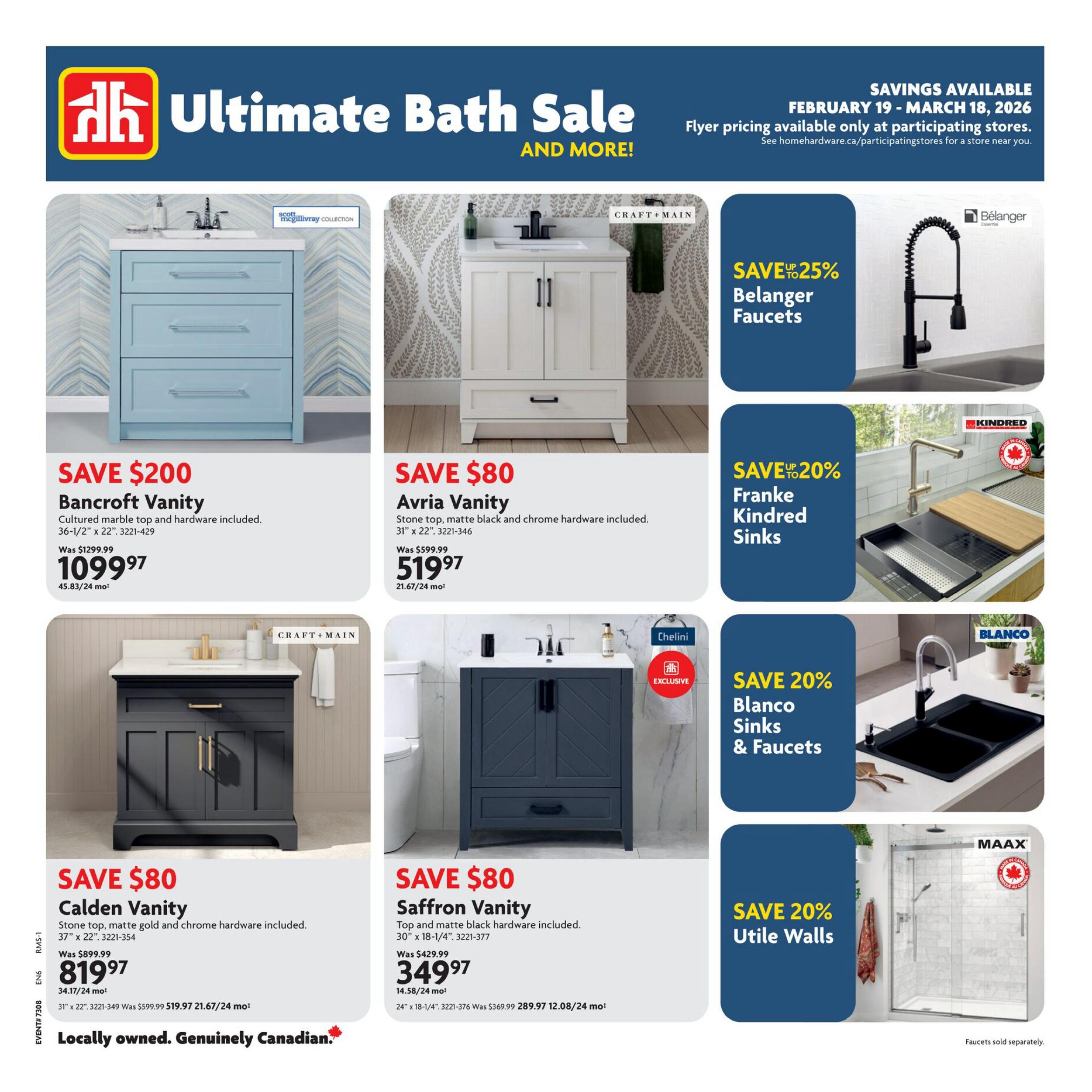 Home Hardware - Ontario - Ultimate Bath Sale